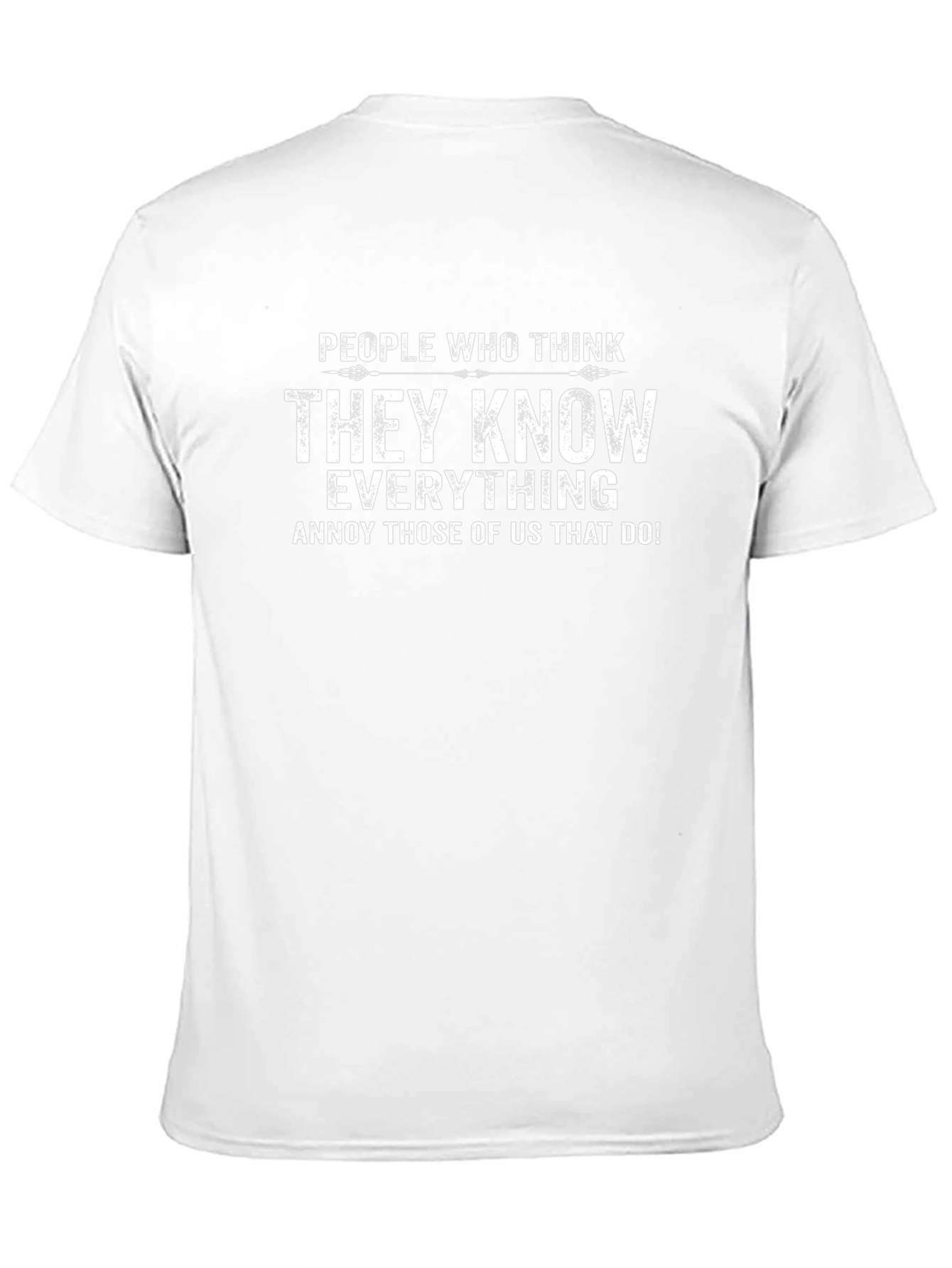 Black Know Everything Funny Graphic Tee view 11