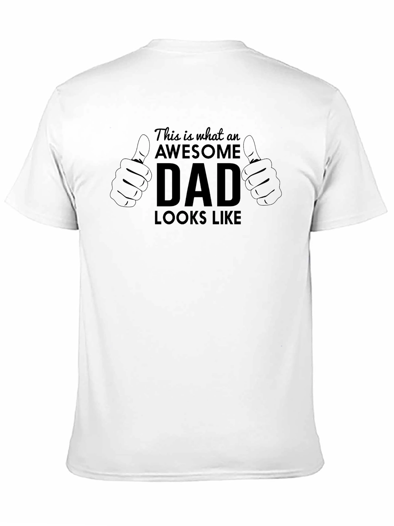 Black Awesome Dad T-Shirt - Father's Day Gift view 11