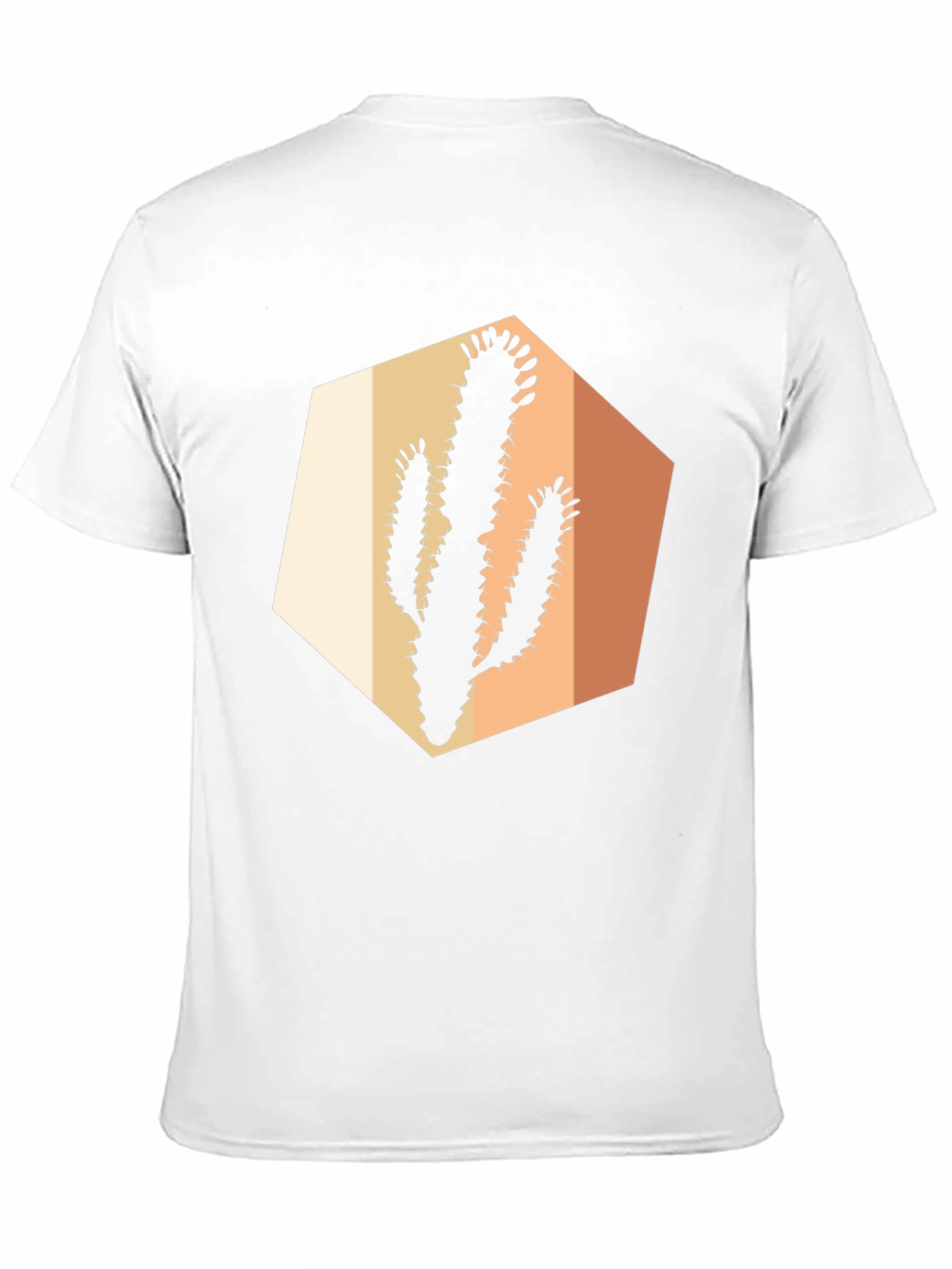 Black Retro Cactus Graphic Tee - Black Cotton Casual Wear view 11