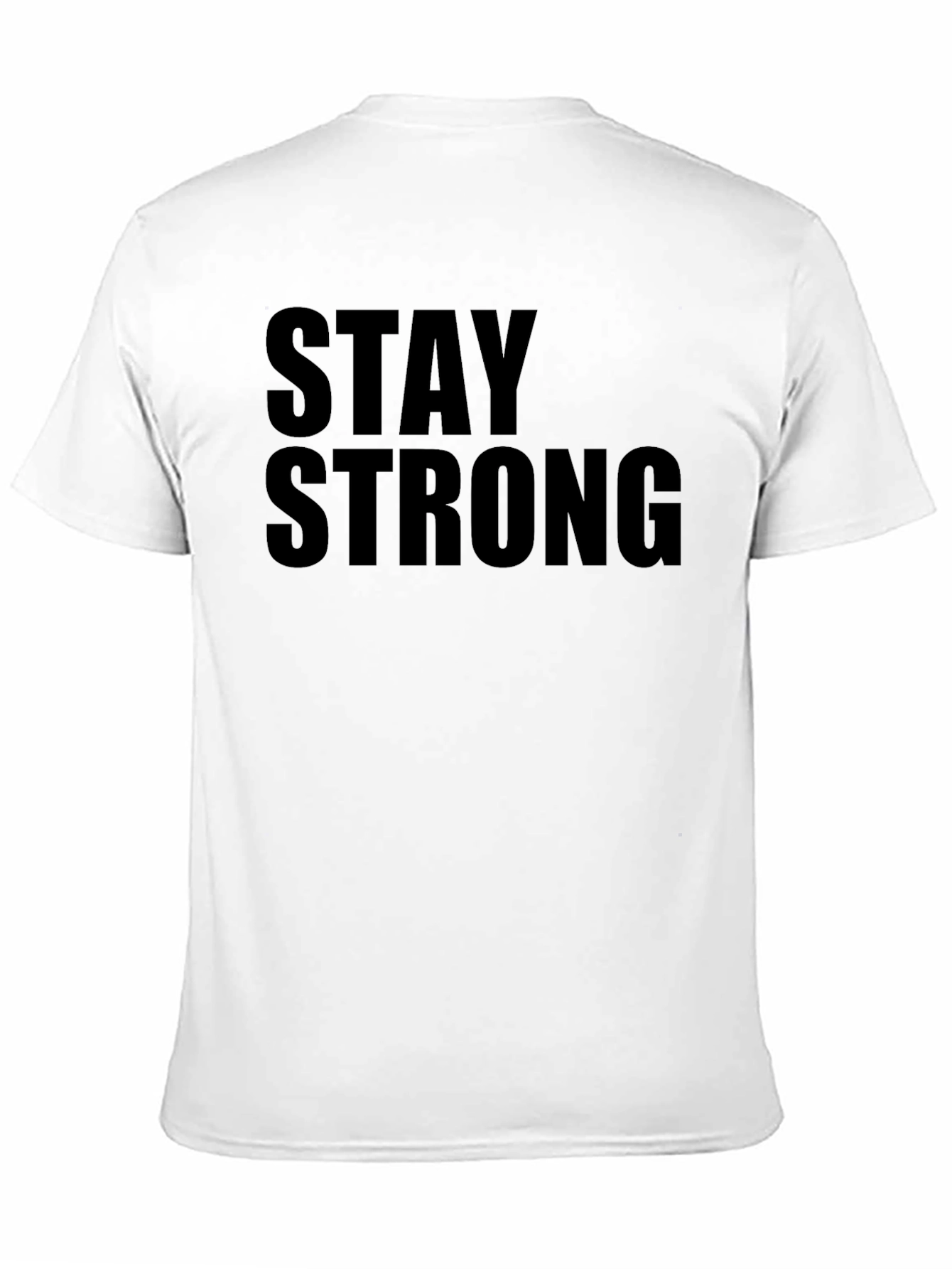 Black Stay Strong Graphic Black T-Shirt view 11