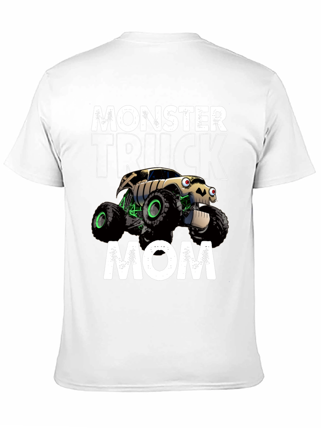 Black Monster Truck Mom T-Shirt - Black Cotton Blend view 11
