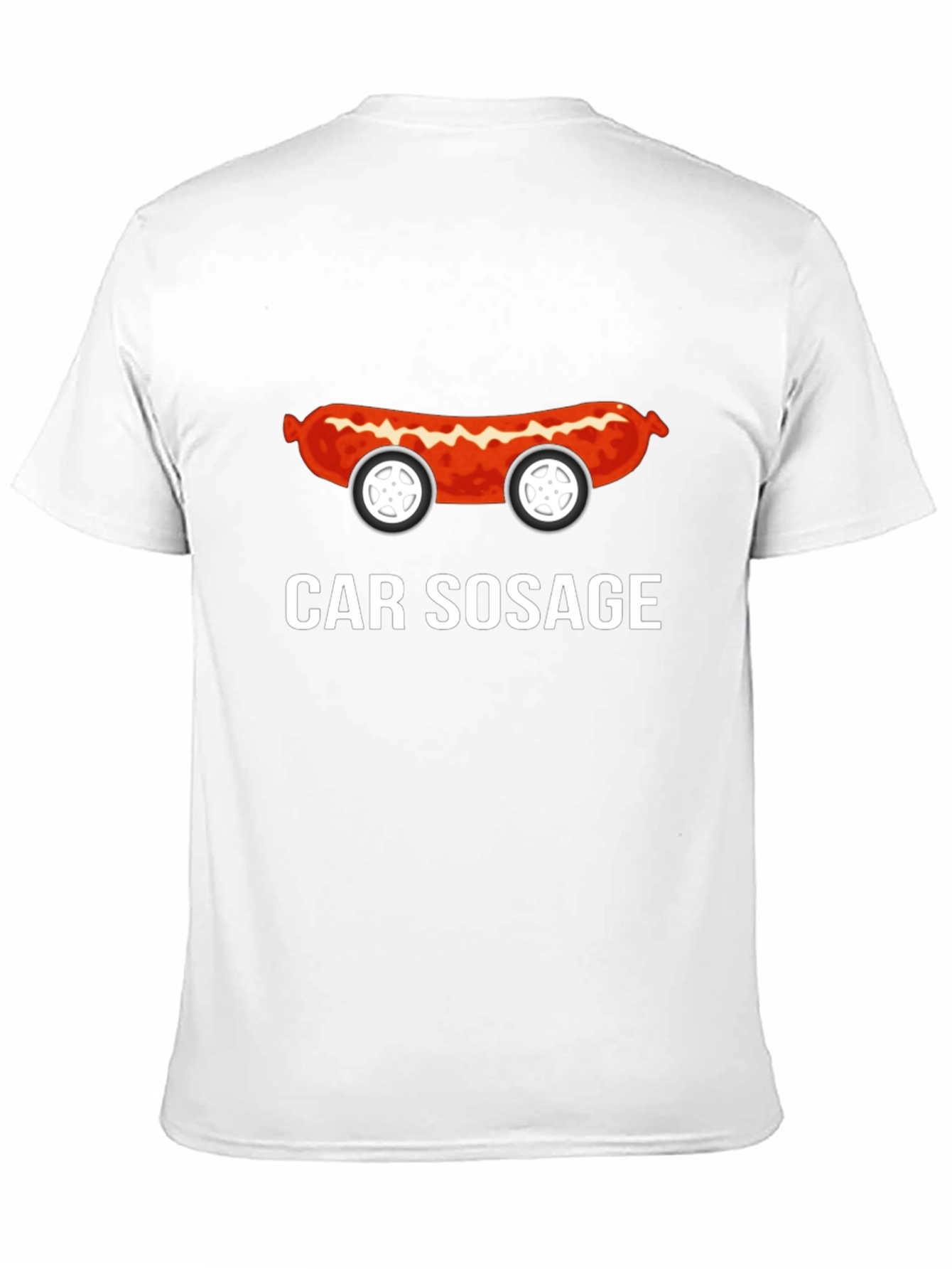 Black Funny Car Sosage Graphic T-Shirt view 11