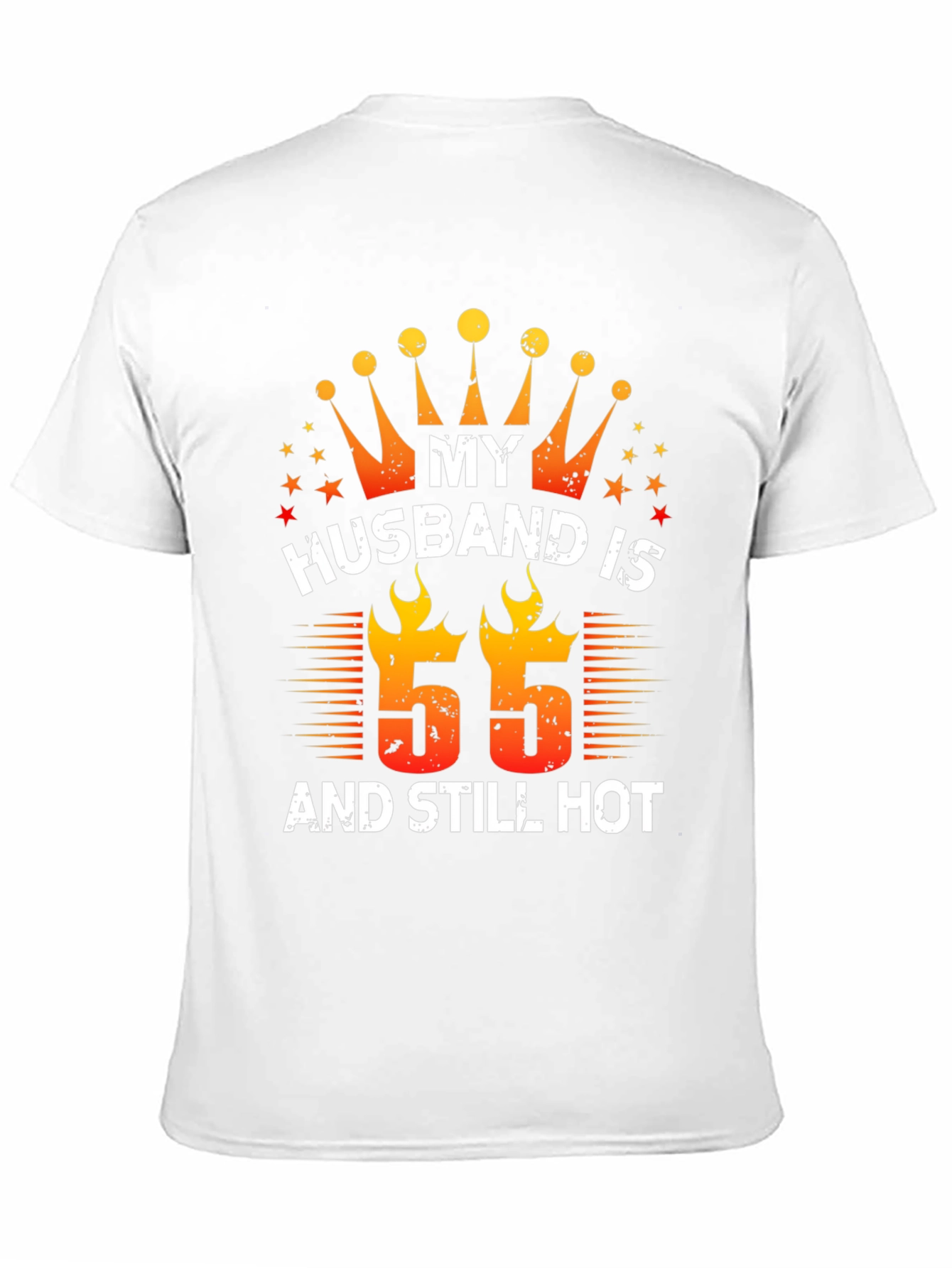 Black Husband Birthday "55" T-Shirt view 11