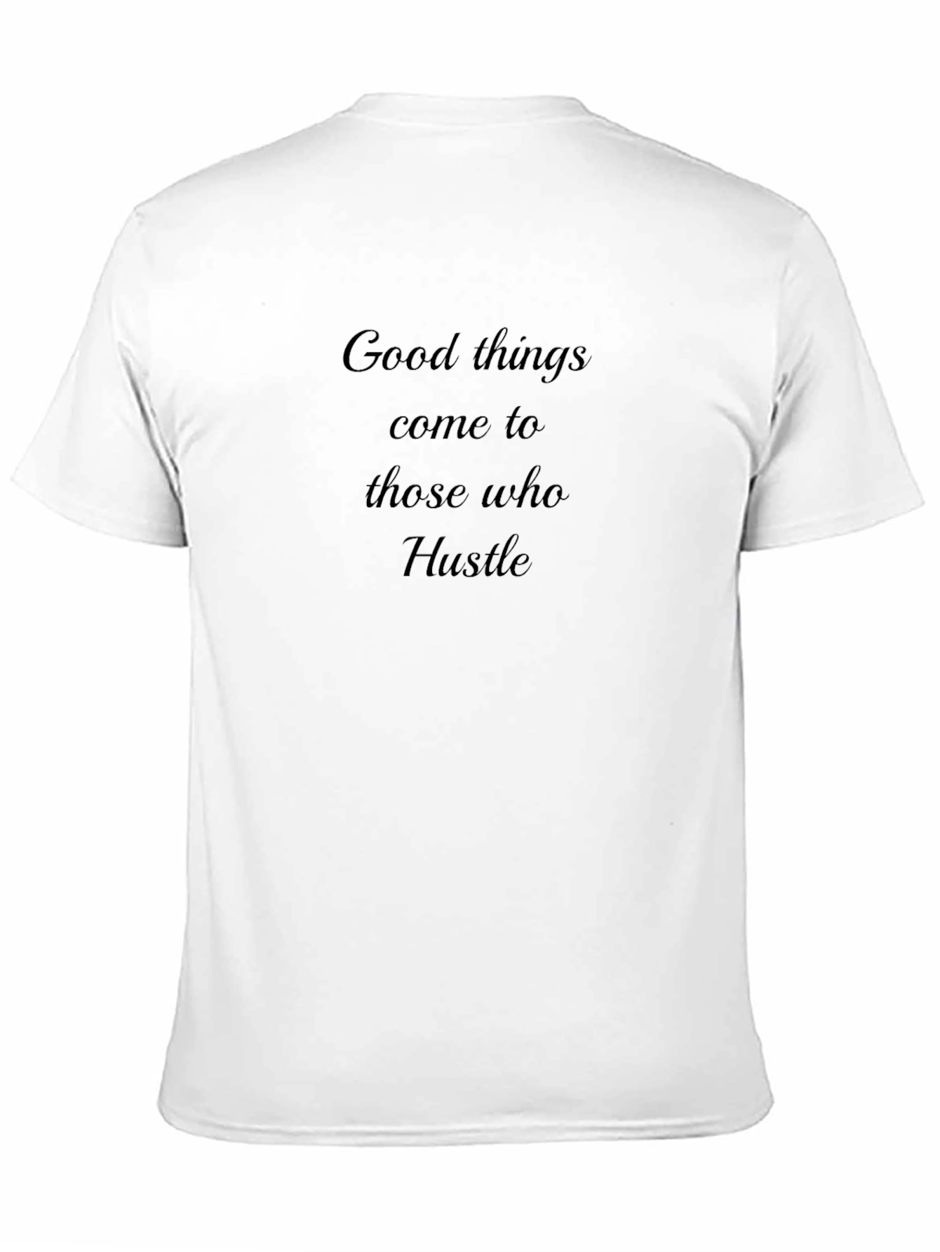 Black Hustle Graphic Tee - Motivational Black T-Shirt view 11