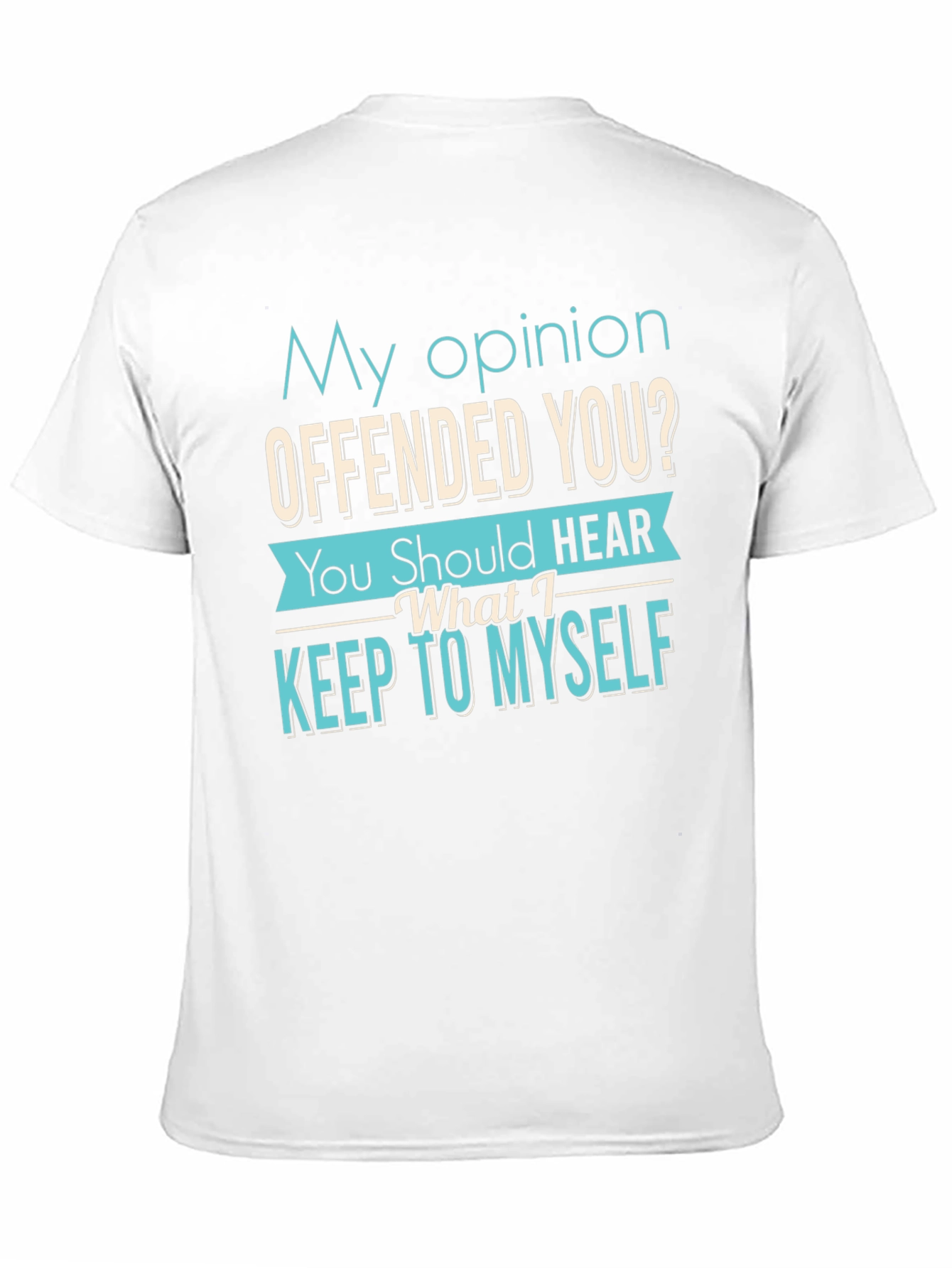 Black Offensive Opinion Graphic T-Shirt view 11