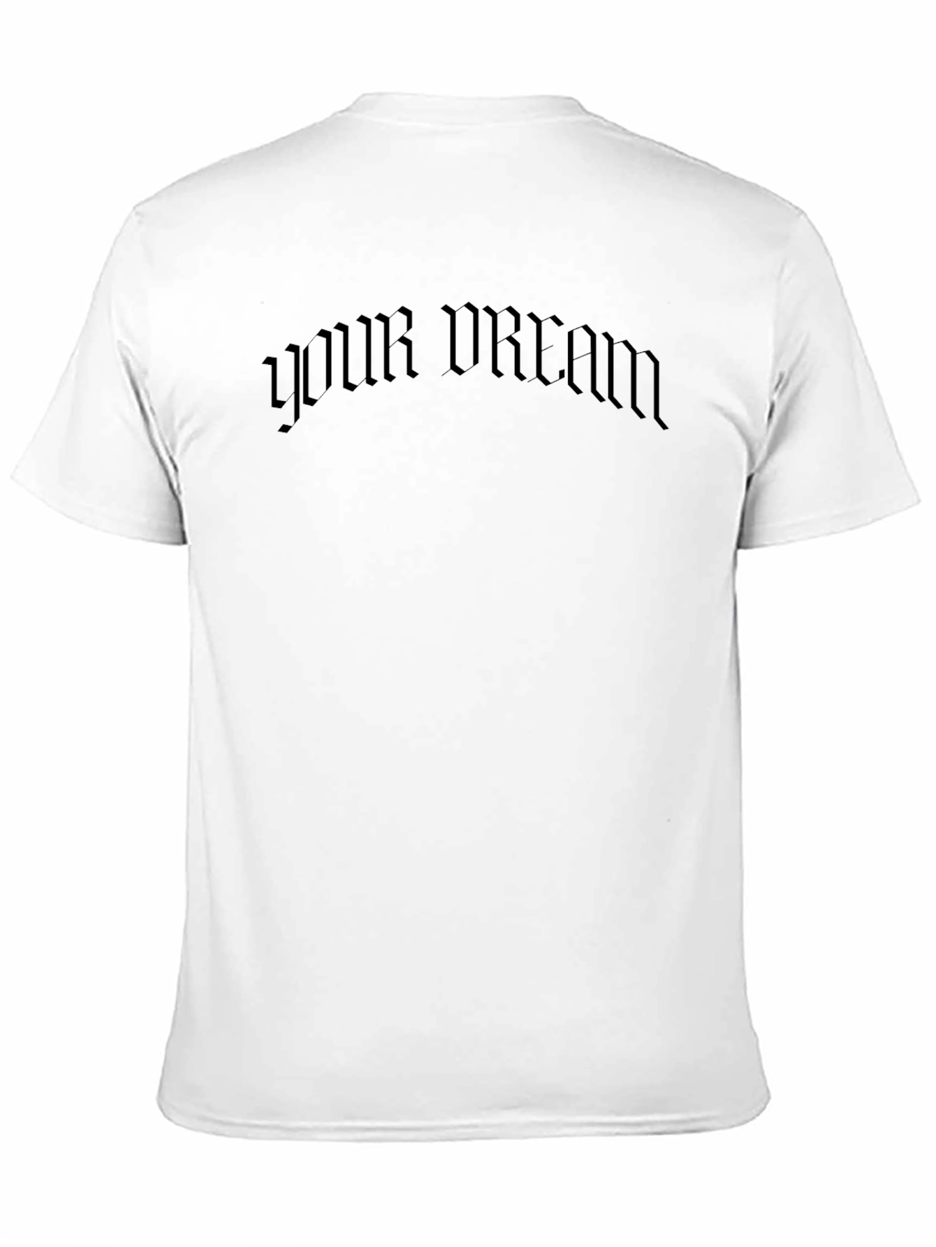 Black Men's Black "Your Dream" Graphic T-Shirt view 11