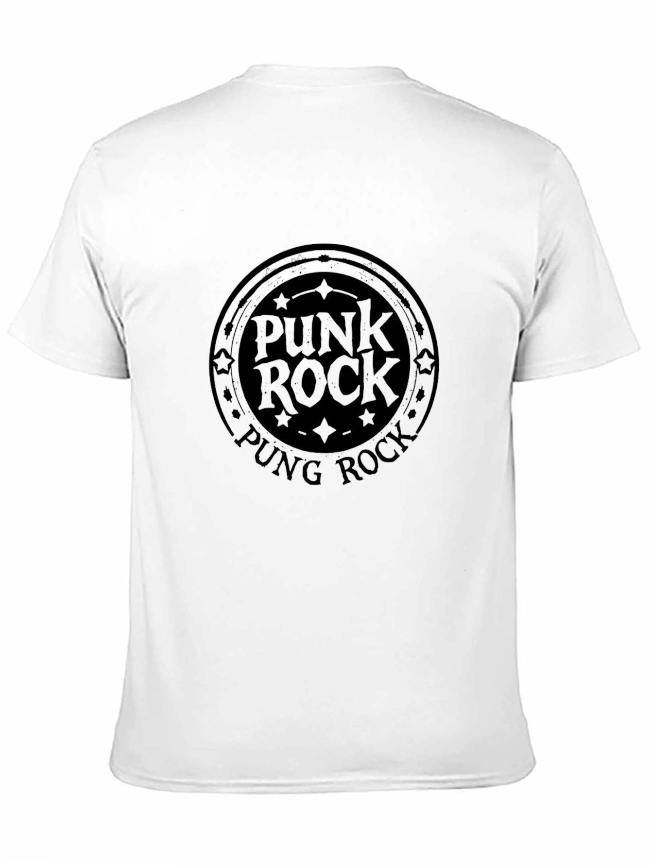 Black Punk Rock Graphic Tee - Black view 11