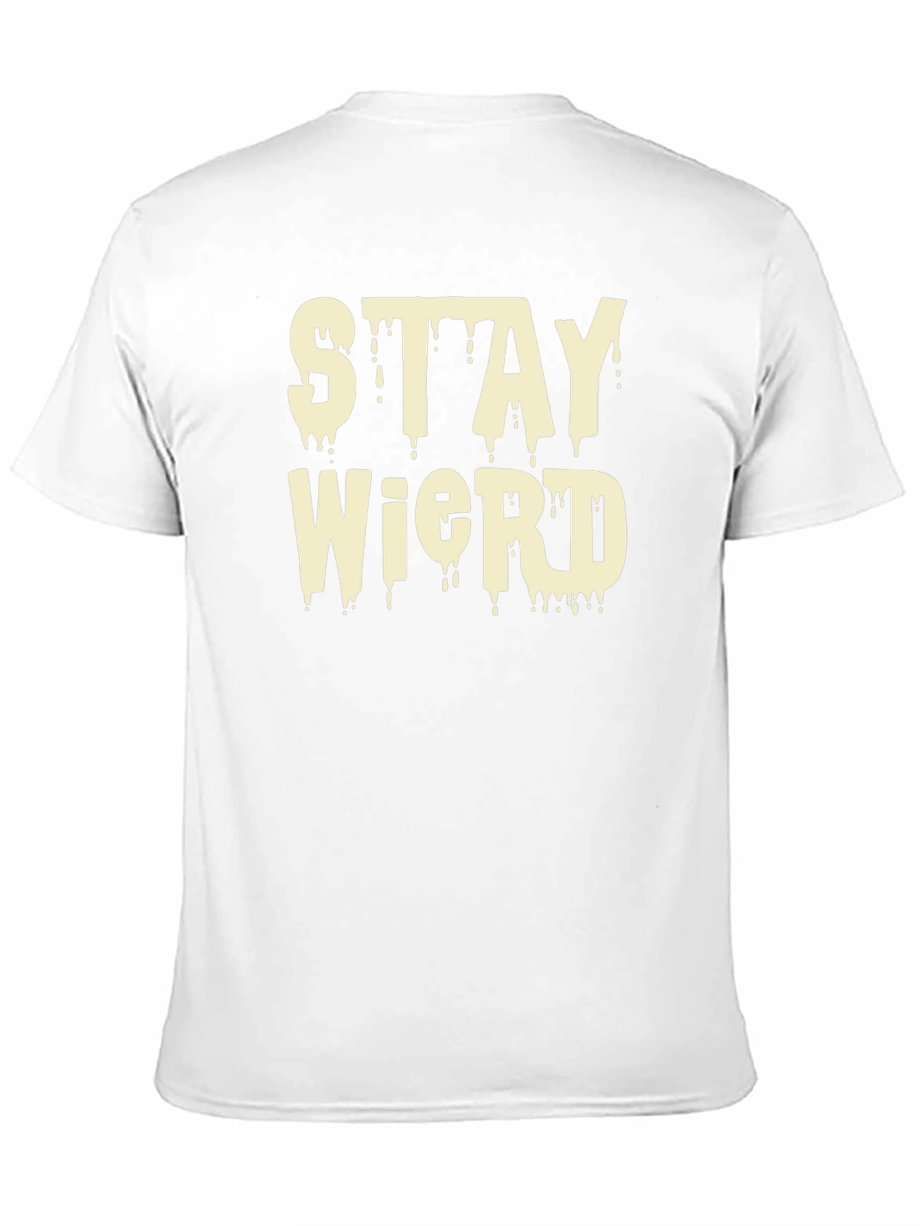 Black Stay Weird Black Graphic T-Shirt view 11