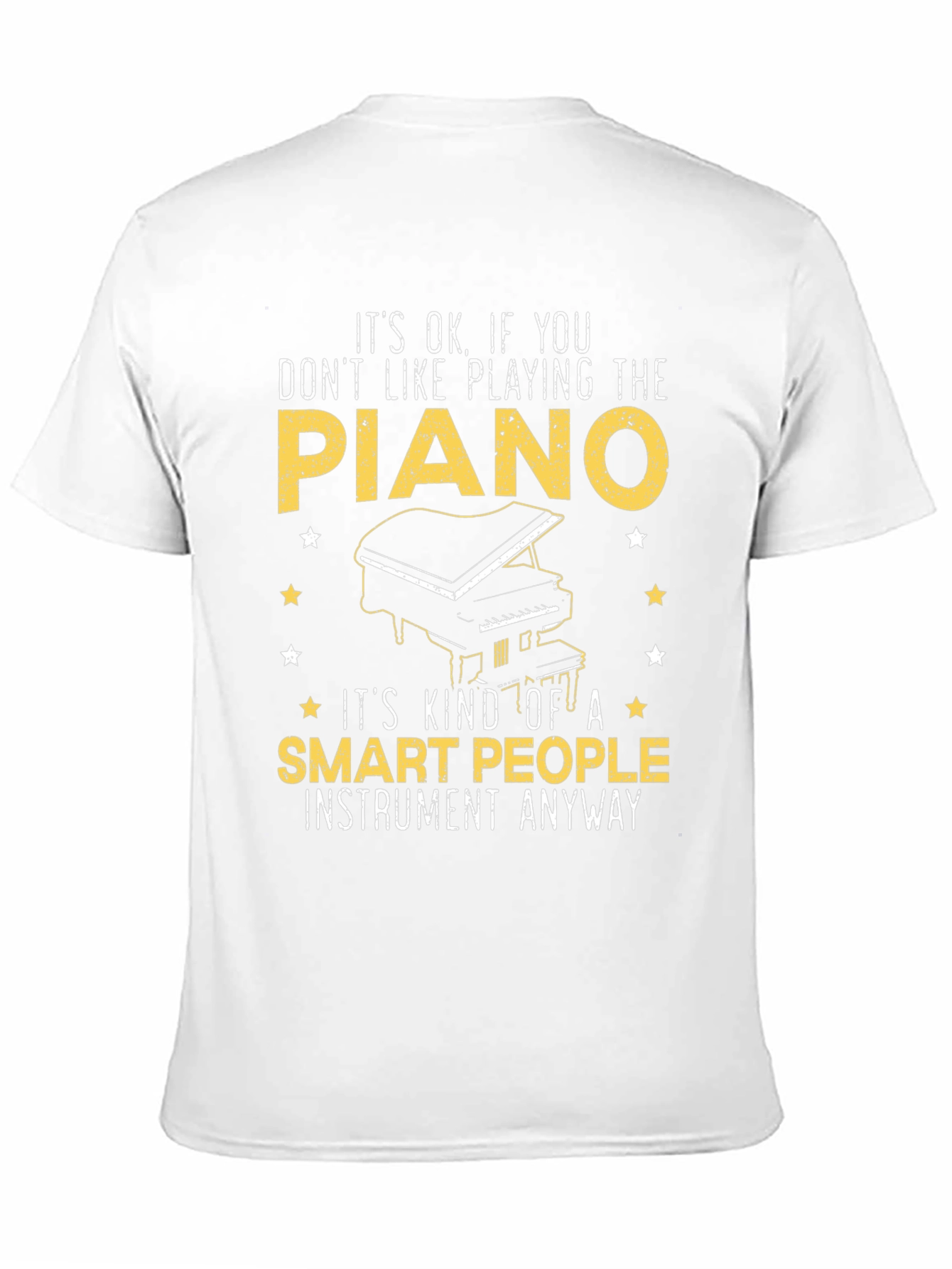Black Piano Lover Tee - Smart People Instrument view 11