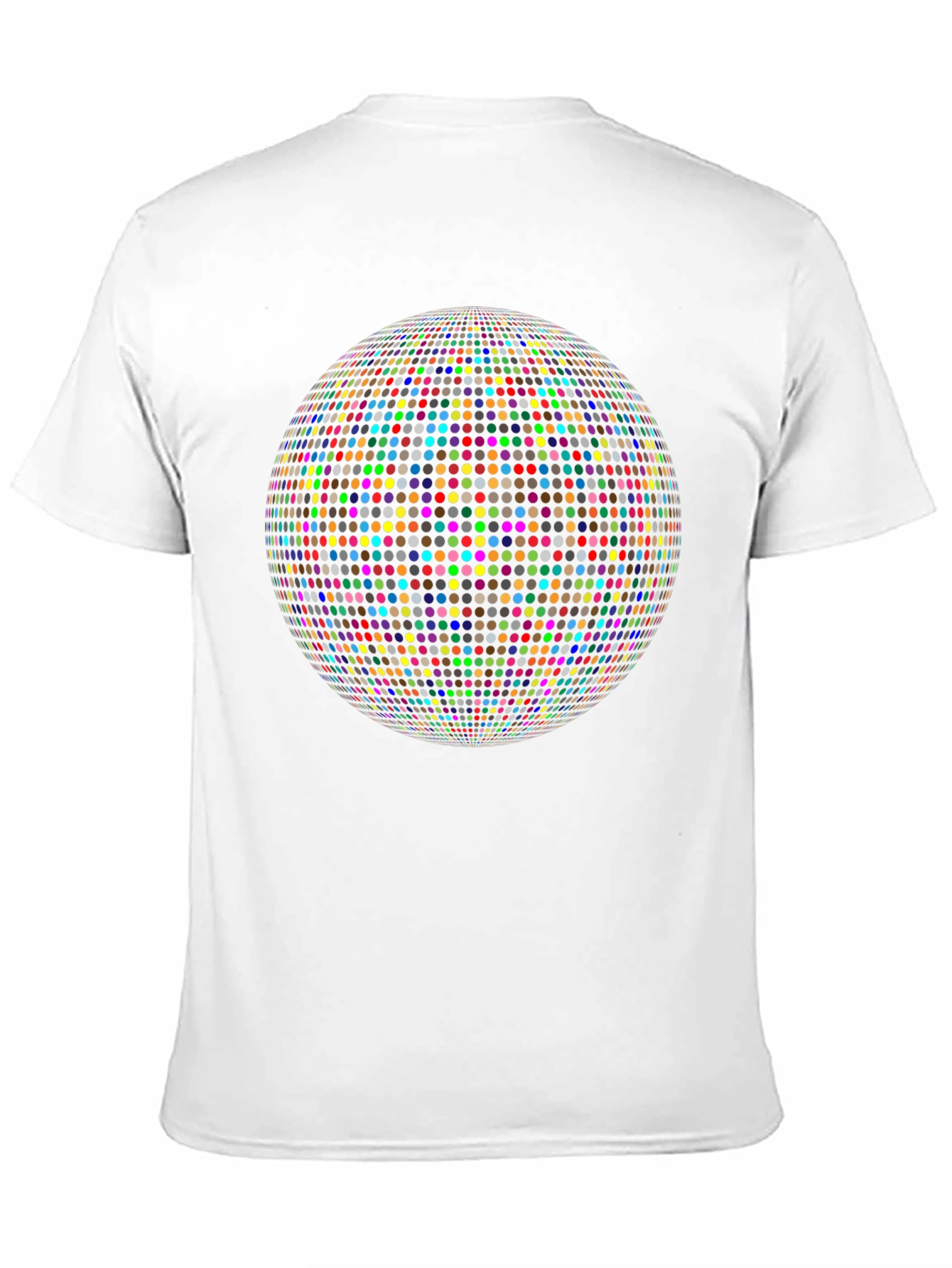 Black Dotted Disco Ball Graphic Tee view 11