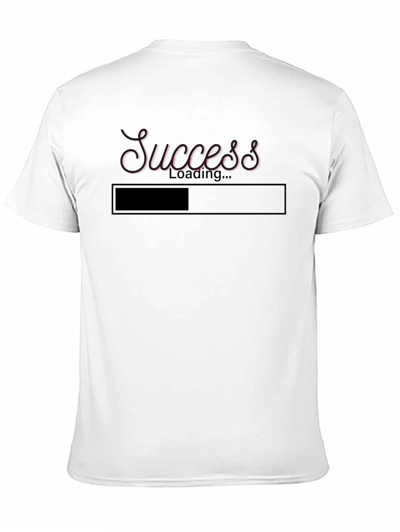 Black Success Loading T-Shirt - Motivational Graphic Tee view 11