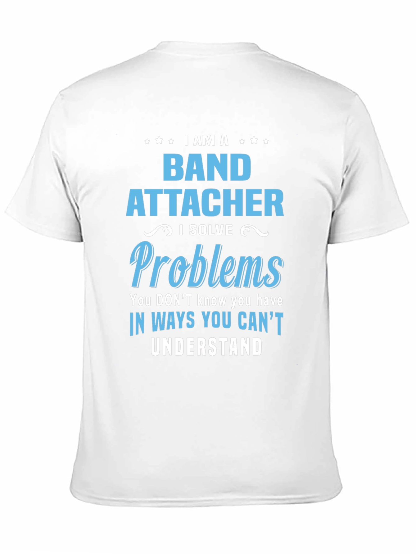 Black I am a Band Attacher T-Shirt view 11