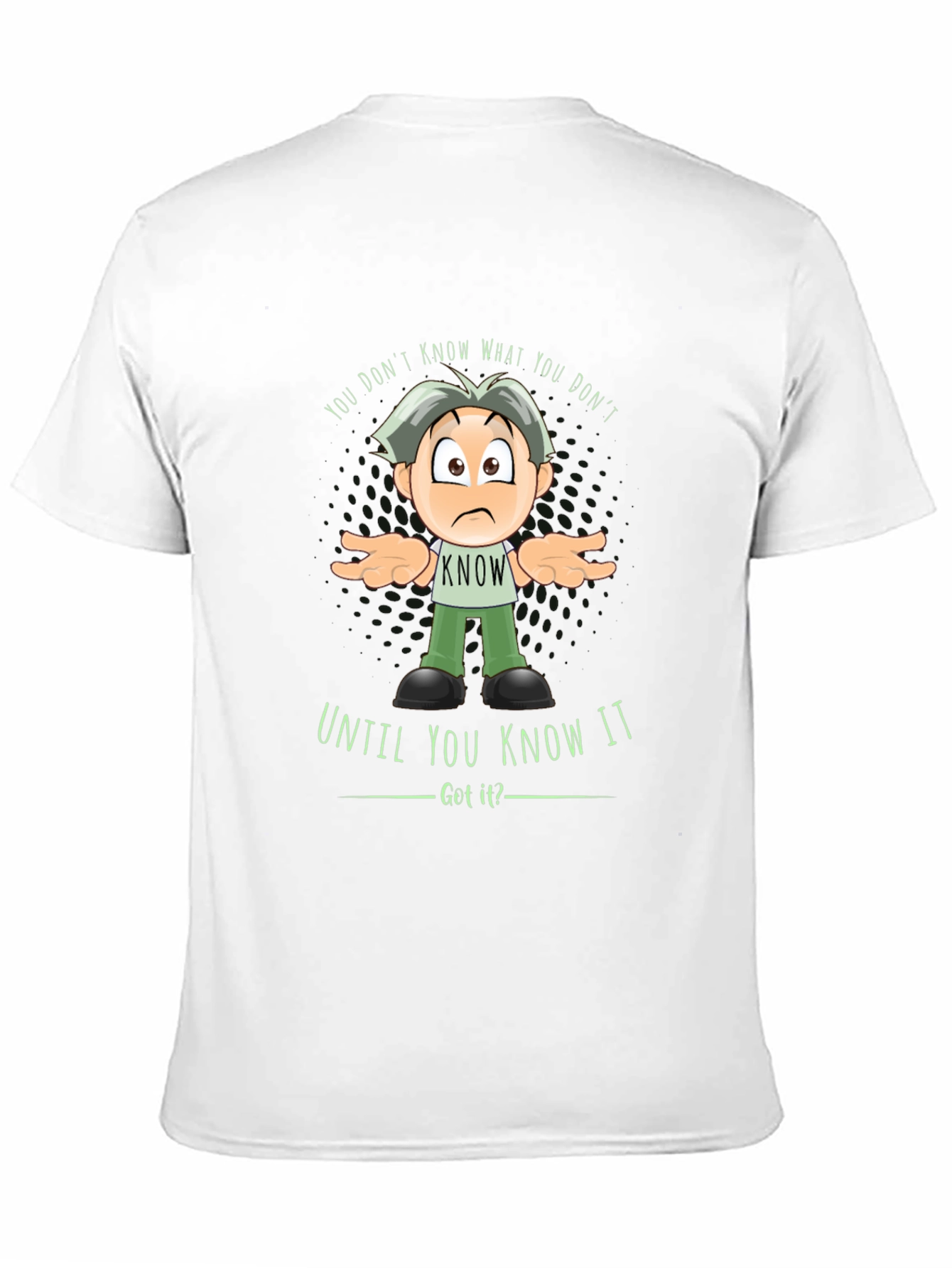 Black Humorous "You Don't Know What You Don't Know" Graphic Tee view 11