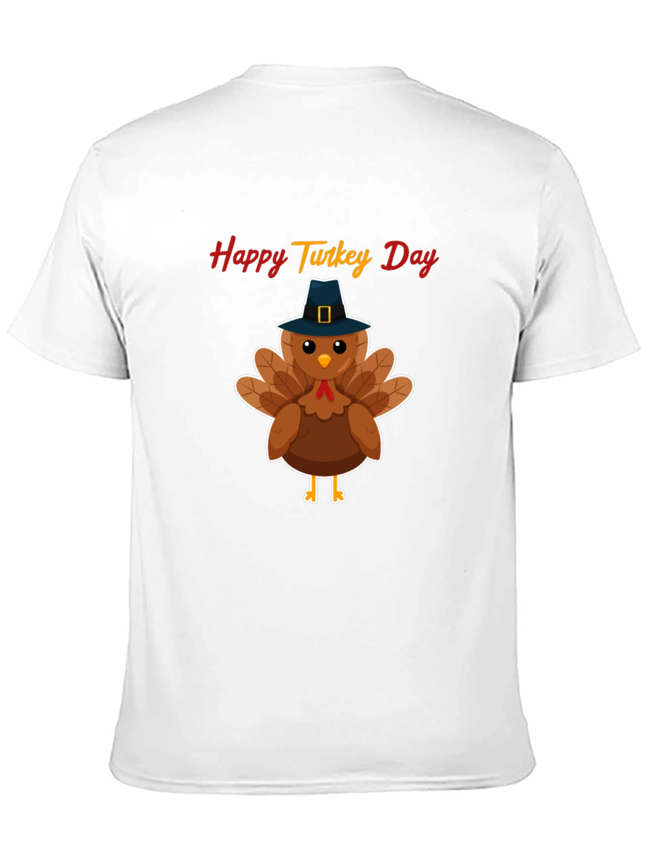 Black Happy Turkey Day T-Shirt view 11