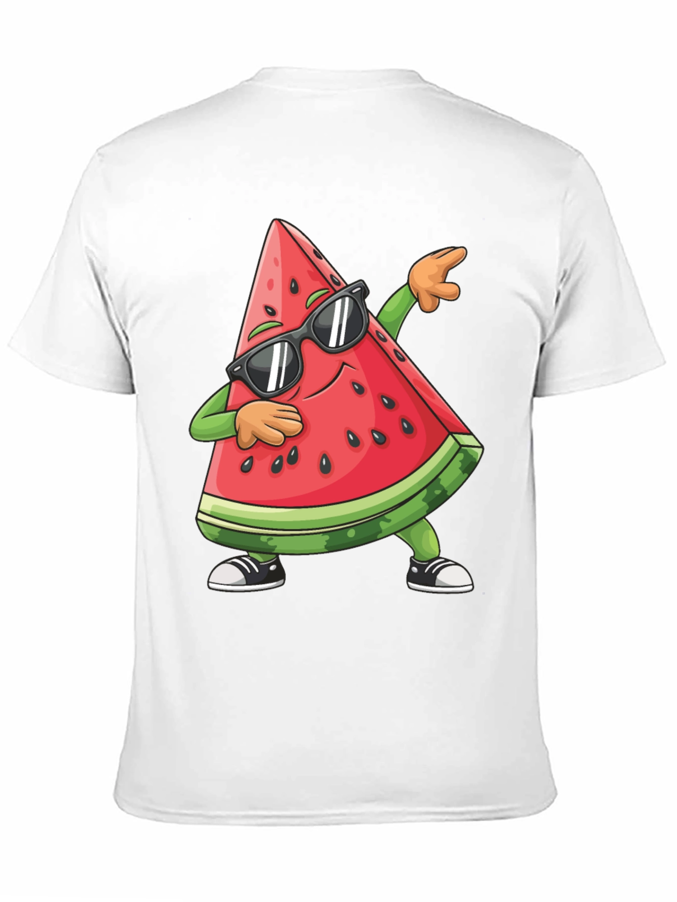 Black Cool Watermelon Dab T-Shirt - Summer Fun! view 11
