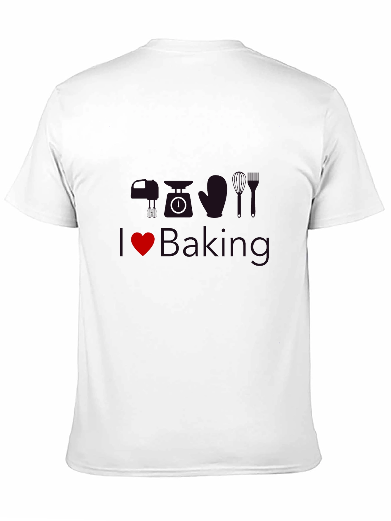 Black I Love Baking T-Shirt view 11