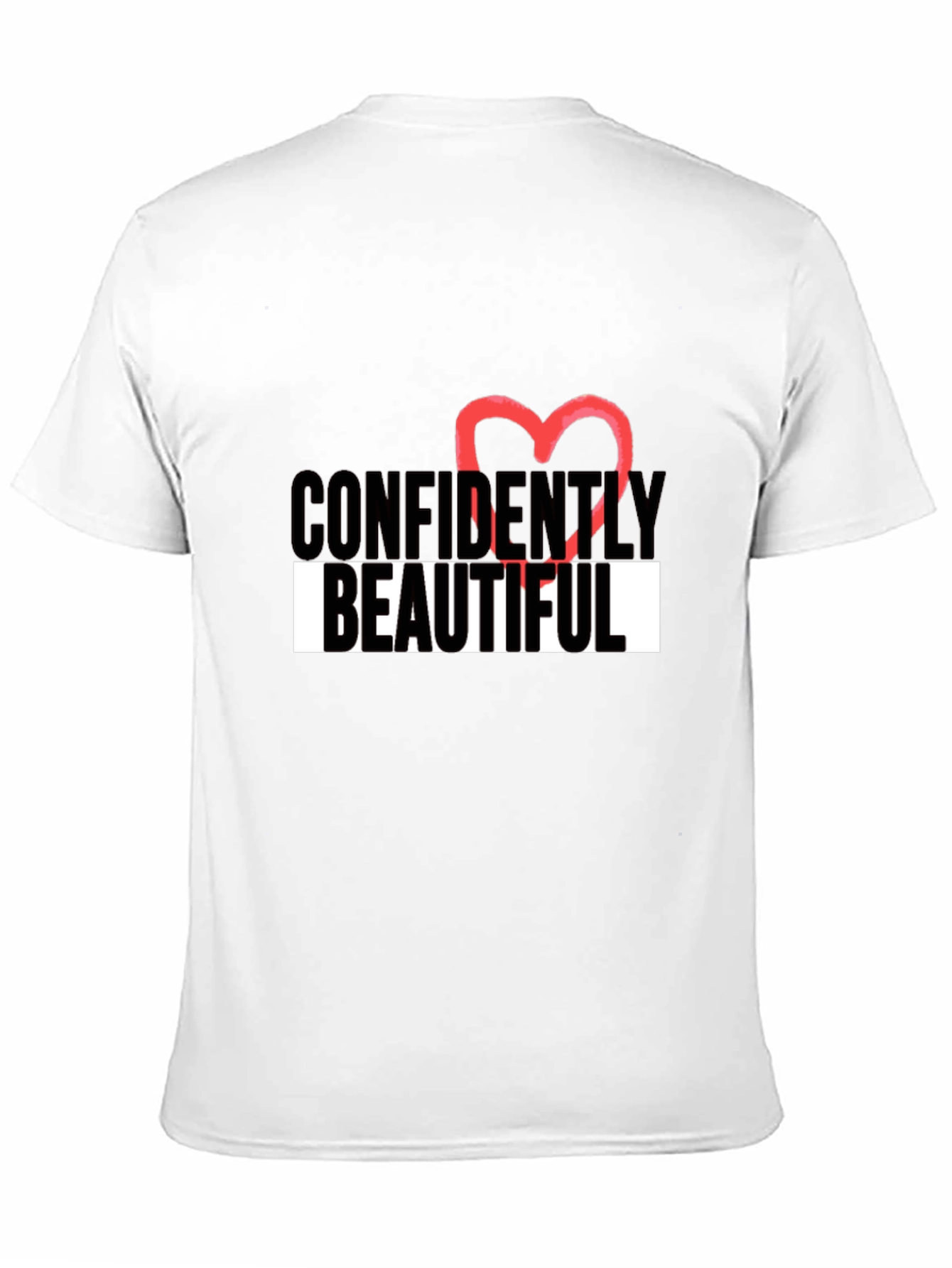 Black Confidently Beautiful Graphic T-Shirt view 11