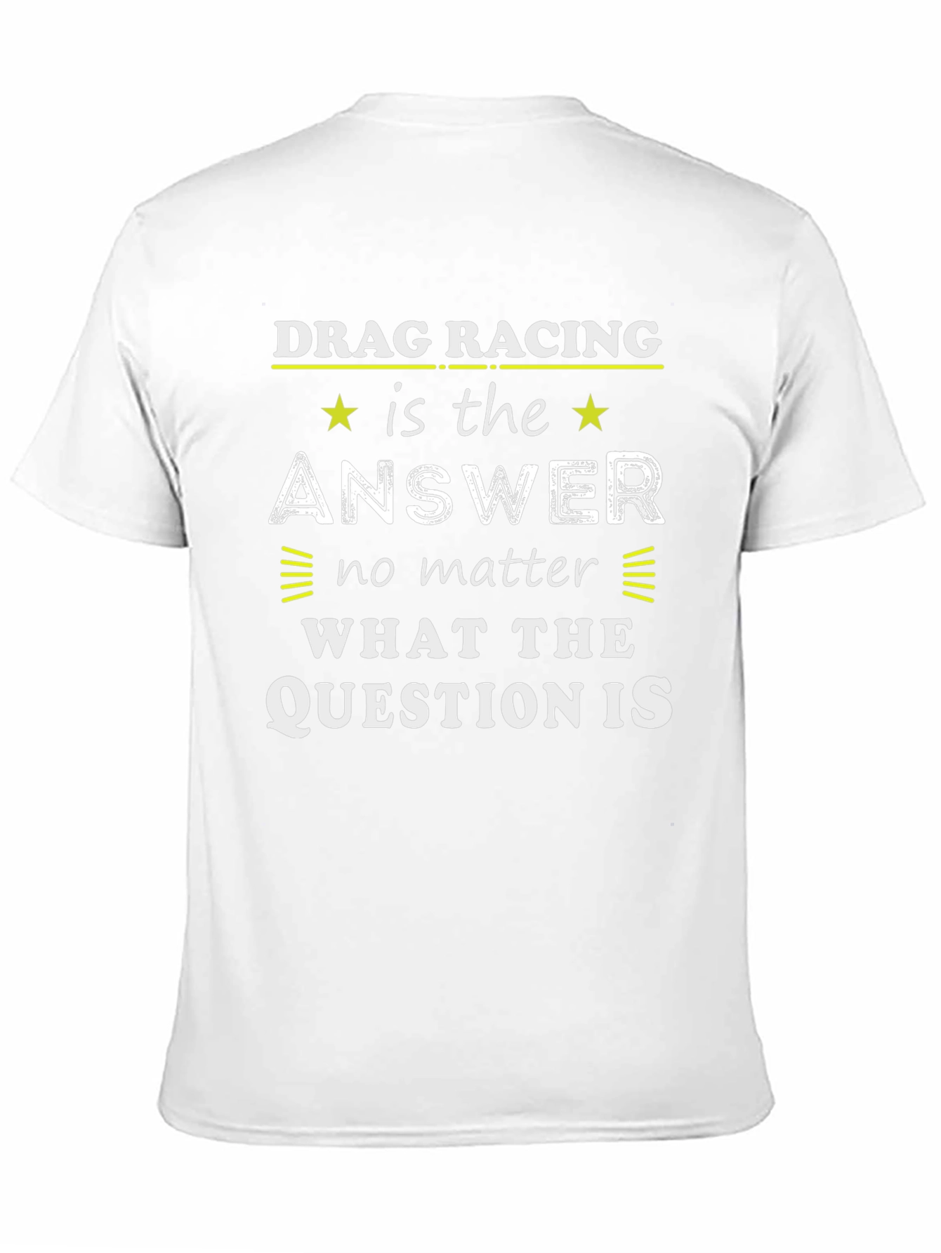 Black Drag Racing Answer Graphic Tee - Unisex view 11
