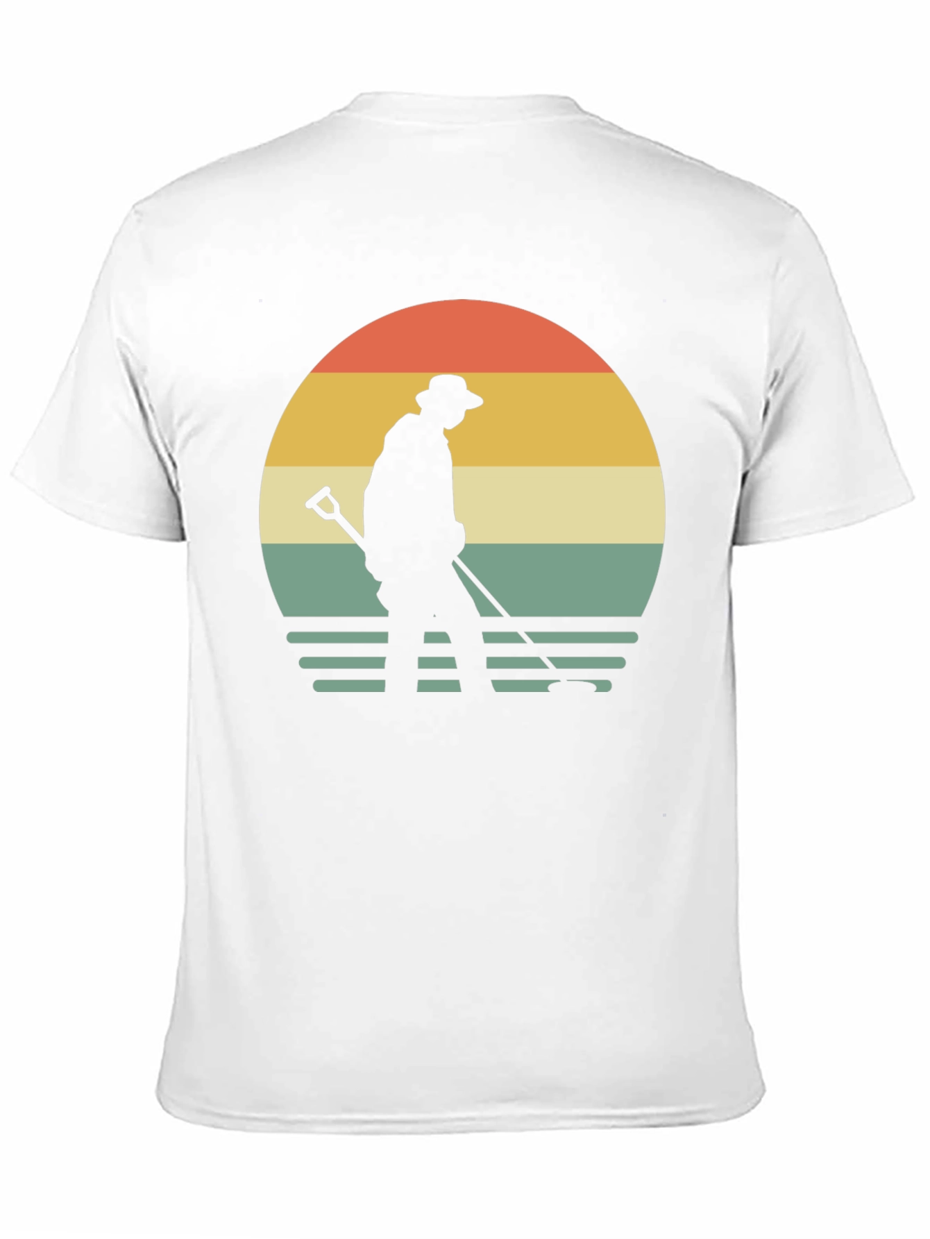 Black Vintage Metal Detecting T-Shirt view 11