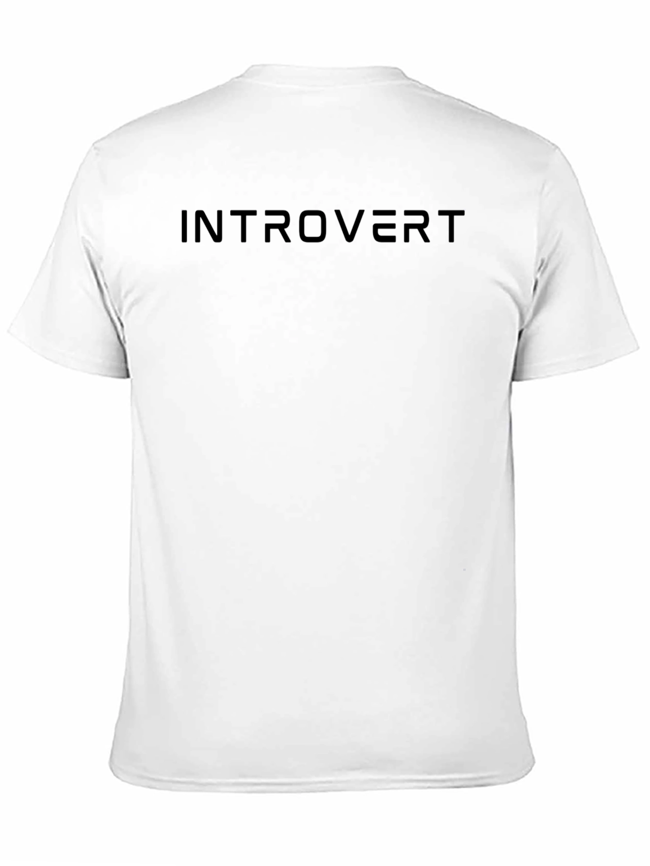 Black Introvert Black Graphic Tee - Soft Cotton Blend view 11