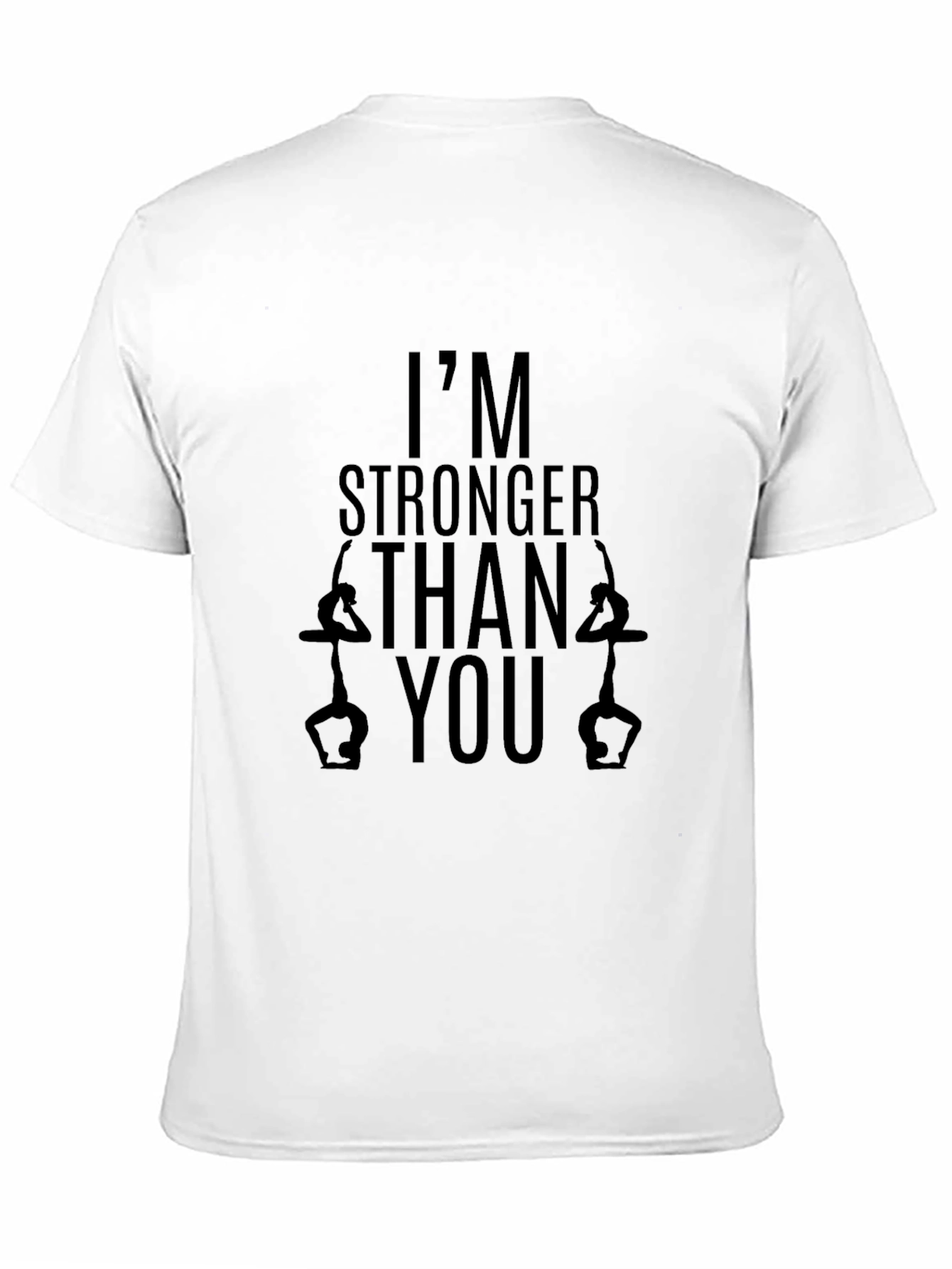 Black Stronger Than You Black Graphic Tee view 11