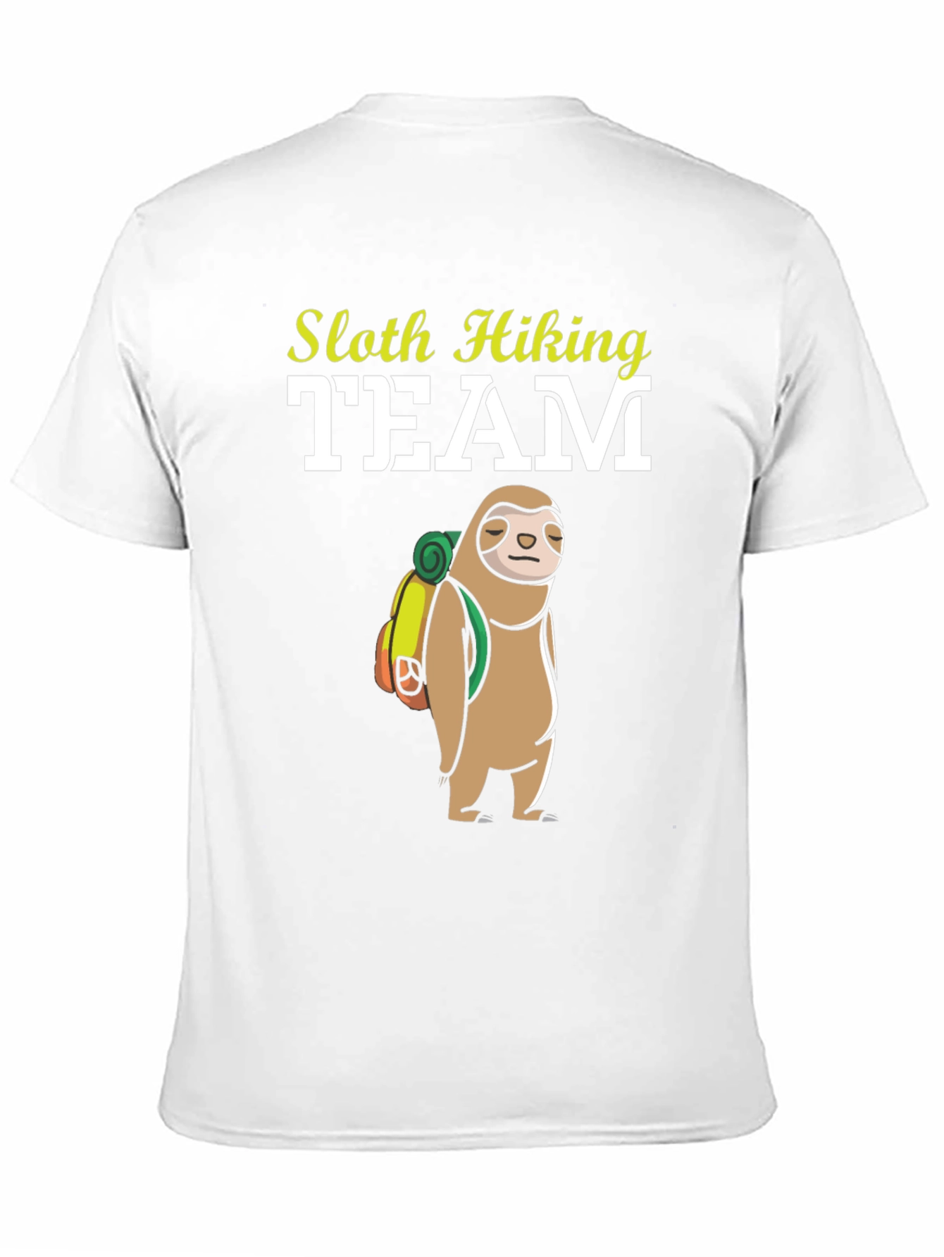 Black Sloth Hiking Team T-Shirt - Funny Adventure Tee view 11
