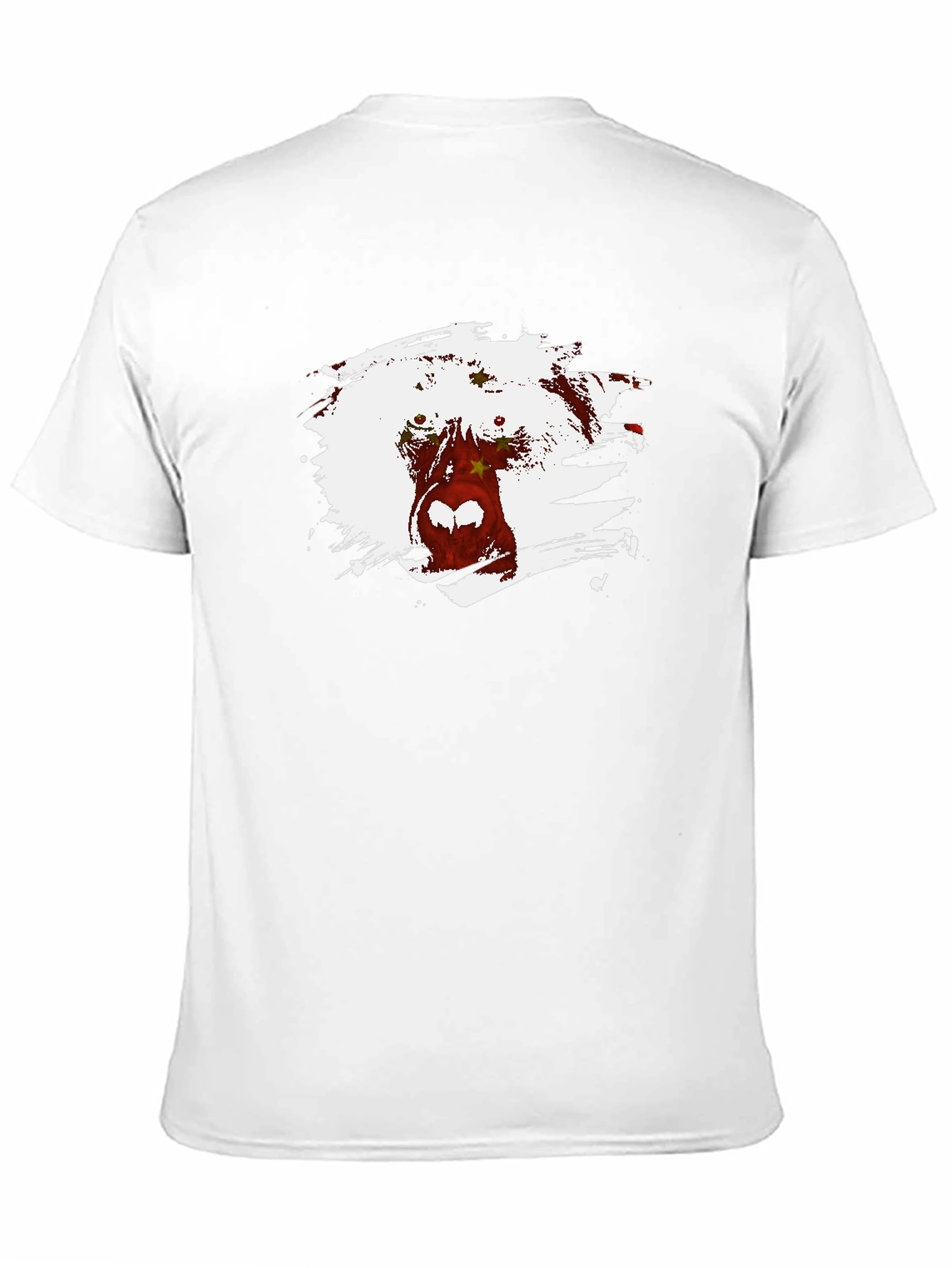 Abstract Graphic Print Crew Neck T-Shirt - 11