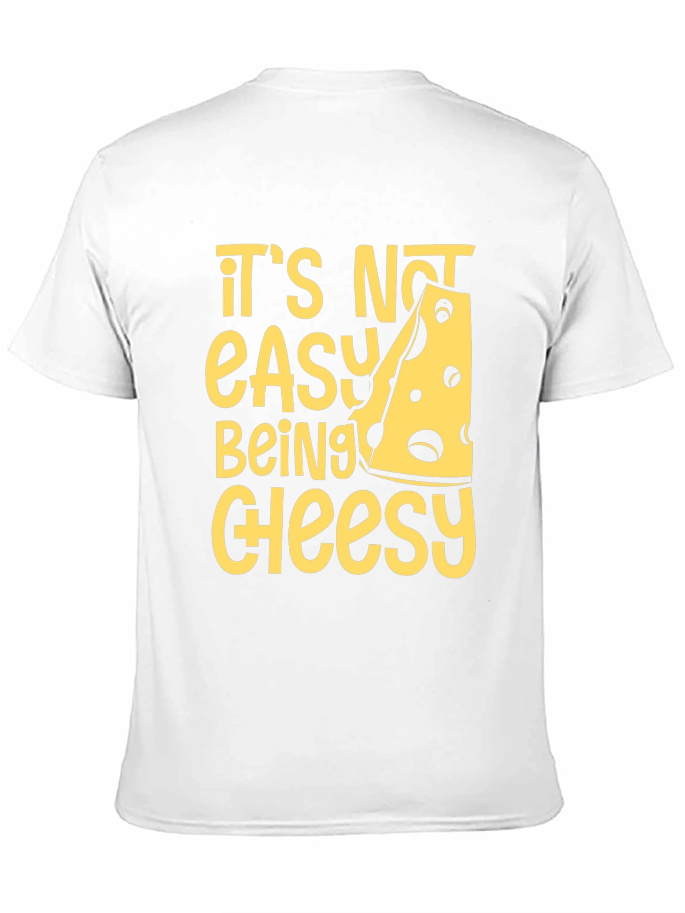 Black Cheesy Humor T-Shirt - It's Not Easy Being Cheesy! view 11