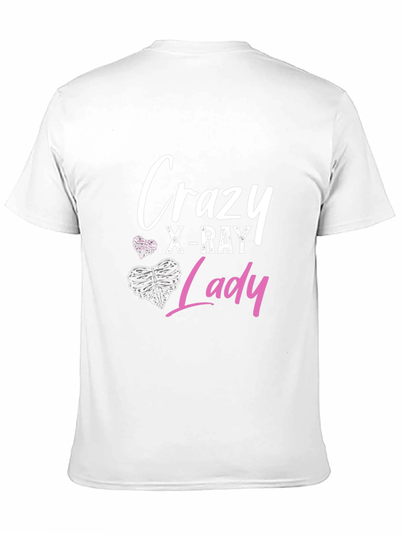 Black Crazy X-Ray Lady Graphic Tee - Radiology Gift view 11