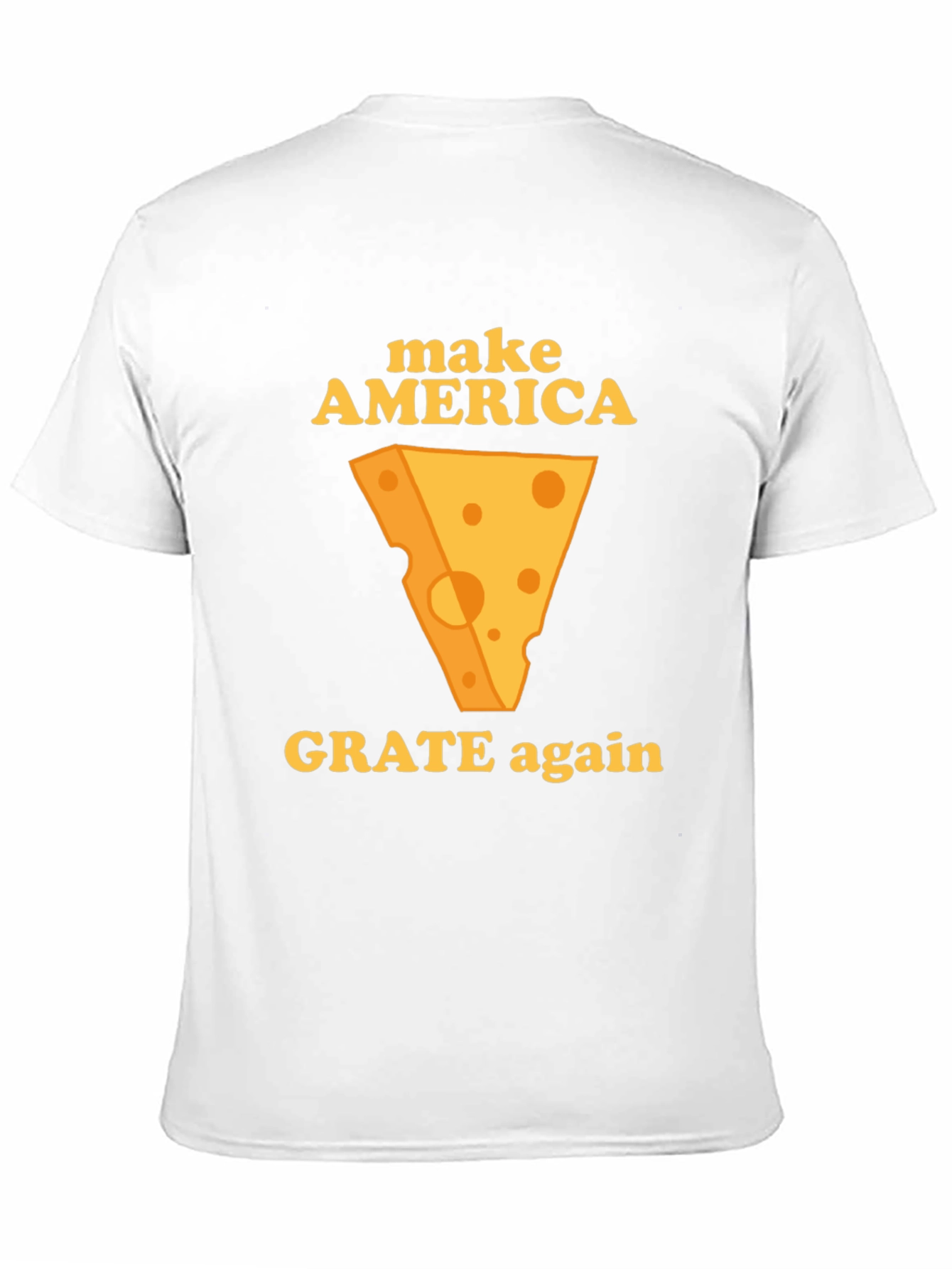 Black Make America Grate Again T-Shirt - Cheese Humor Tee view 11