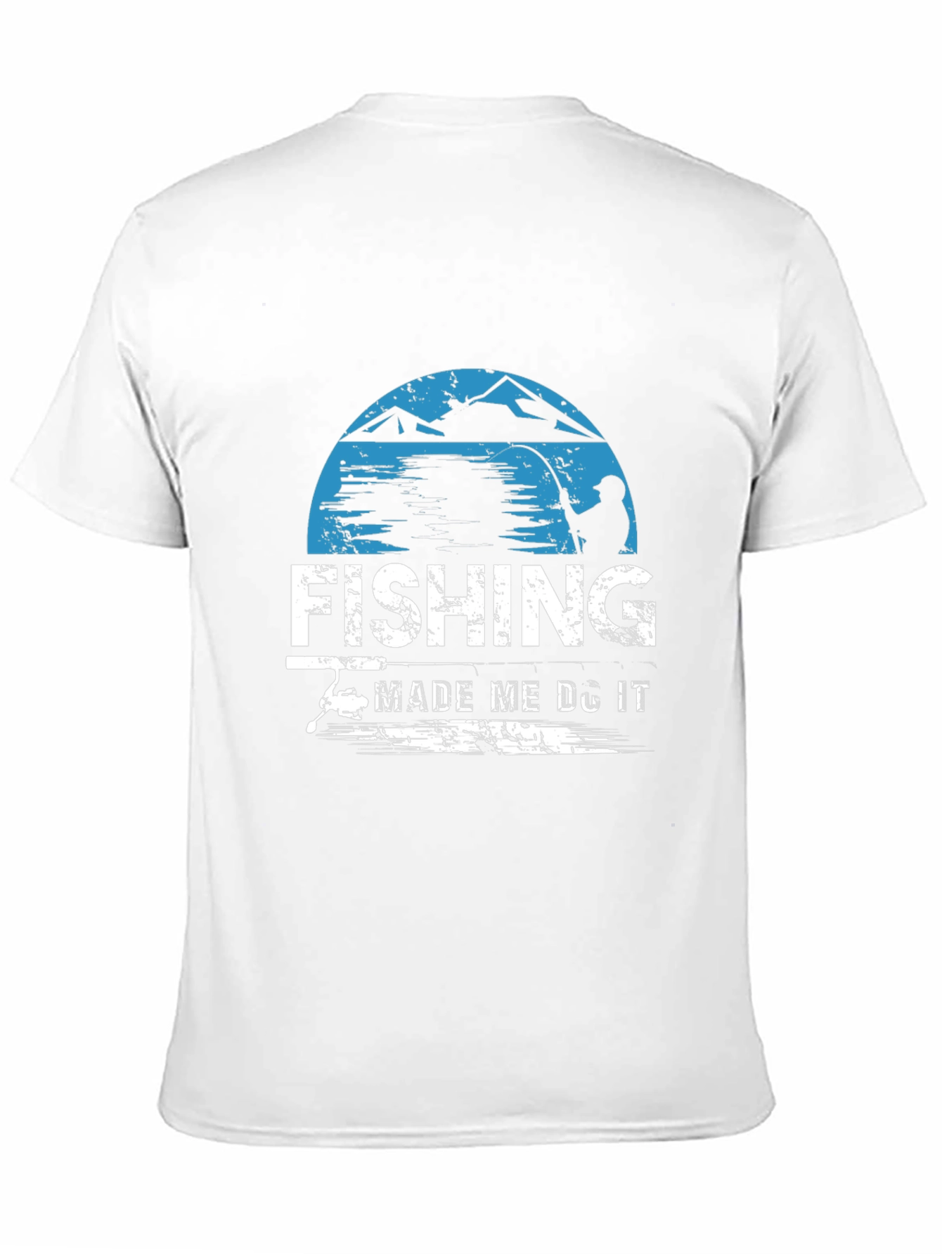 Black Fishing Made Me Do It Graphic T-Shirt view 11