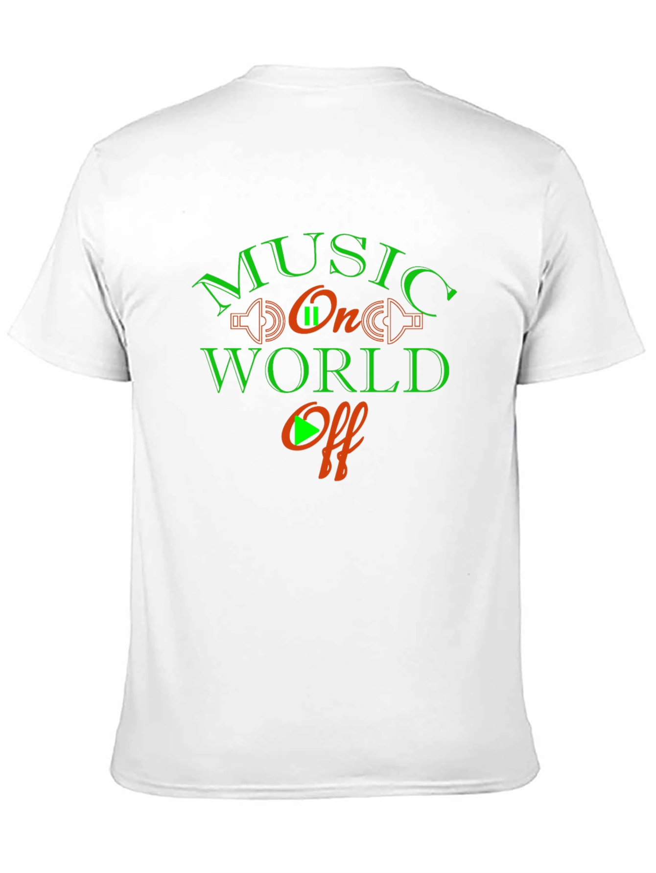Black Music On World Off Graphic Tee view 11