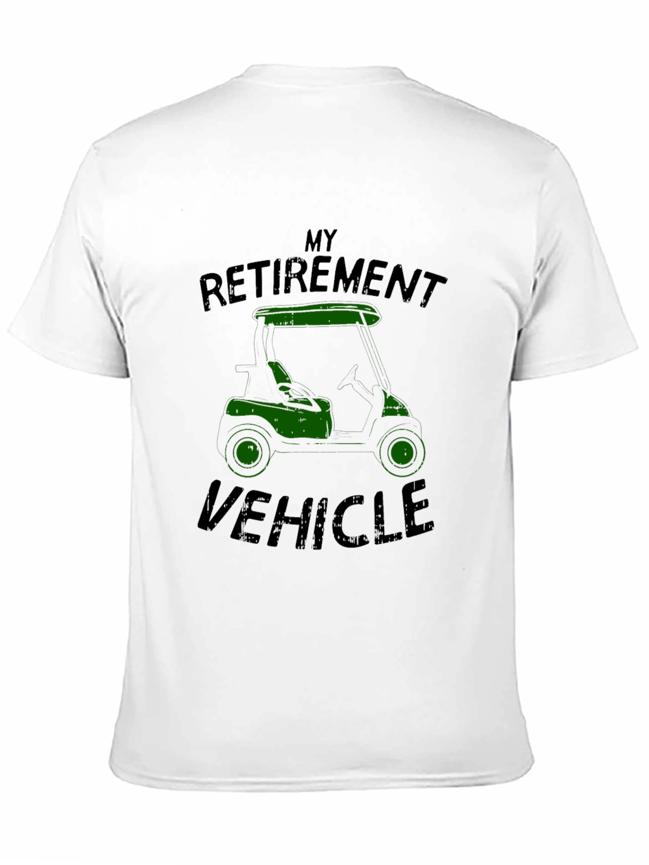 Black Retirement Vehicle Golf Cart T-Shirt view 11