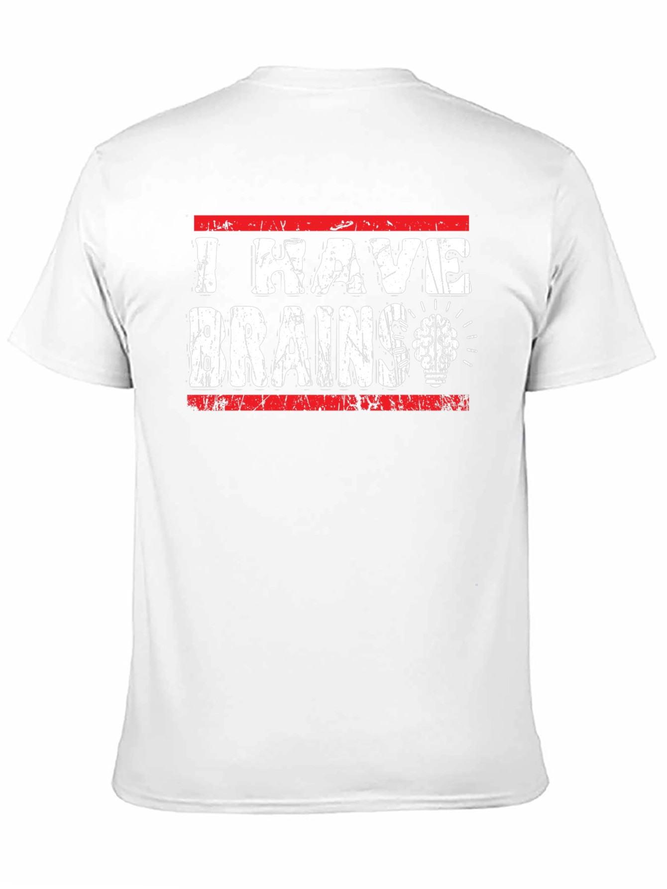 Black I Have Brains T-Shirt - Funny Graphic Tee view 11