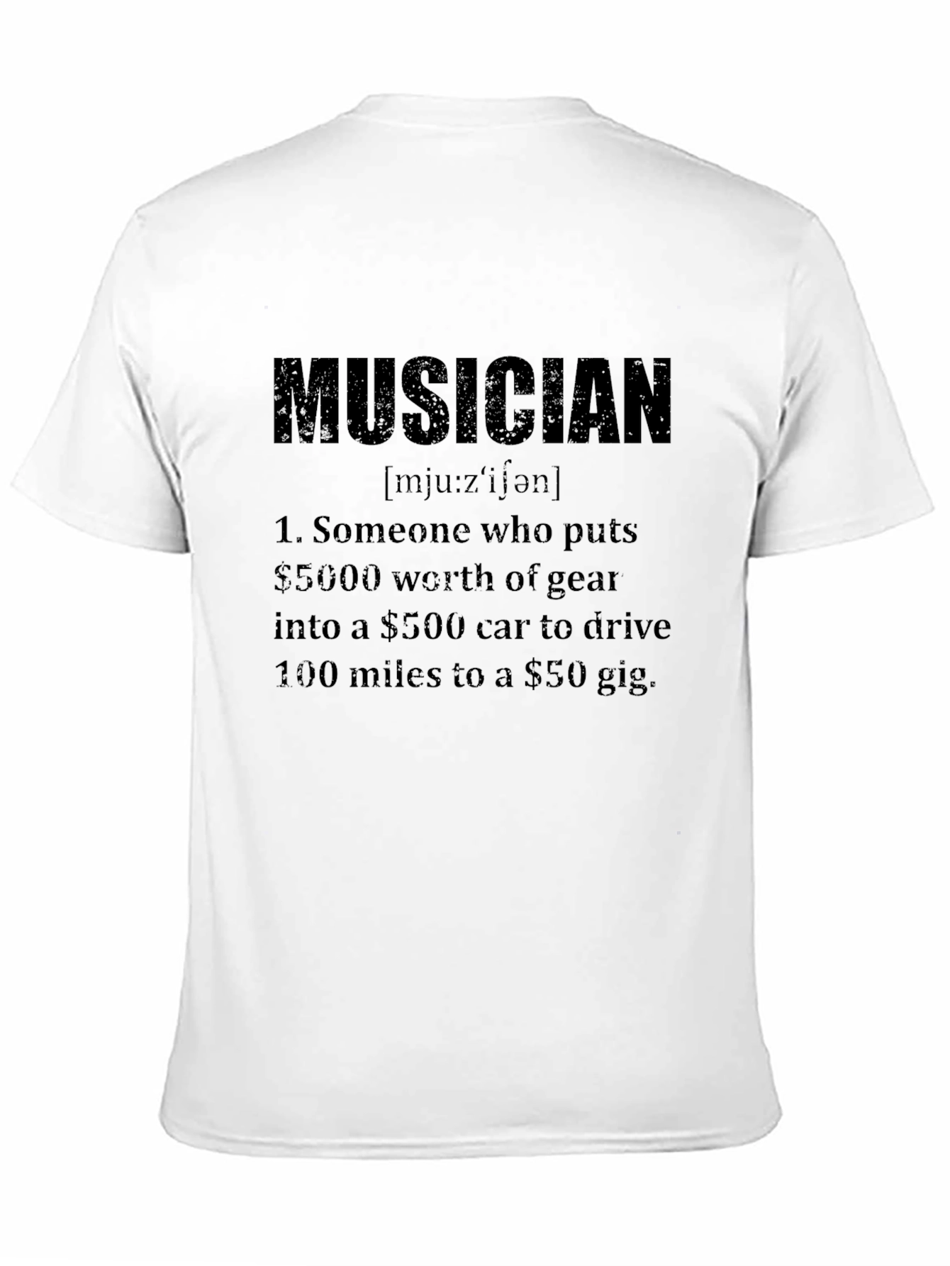 Black Musician Definition Graphic T-Shirt view 11