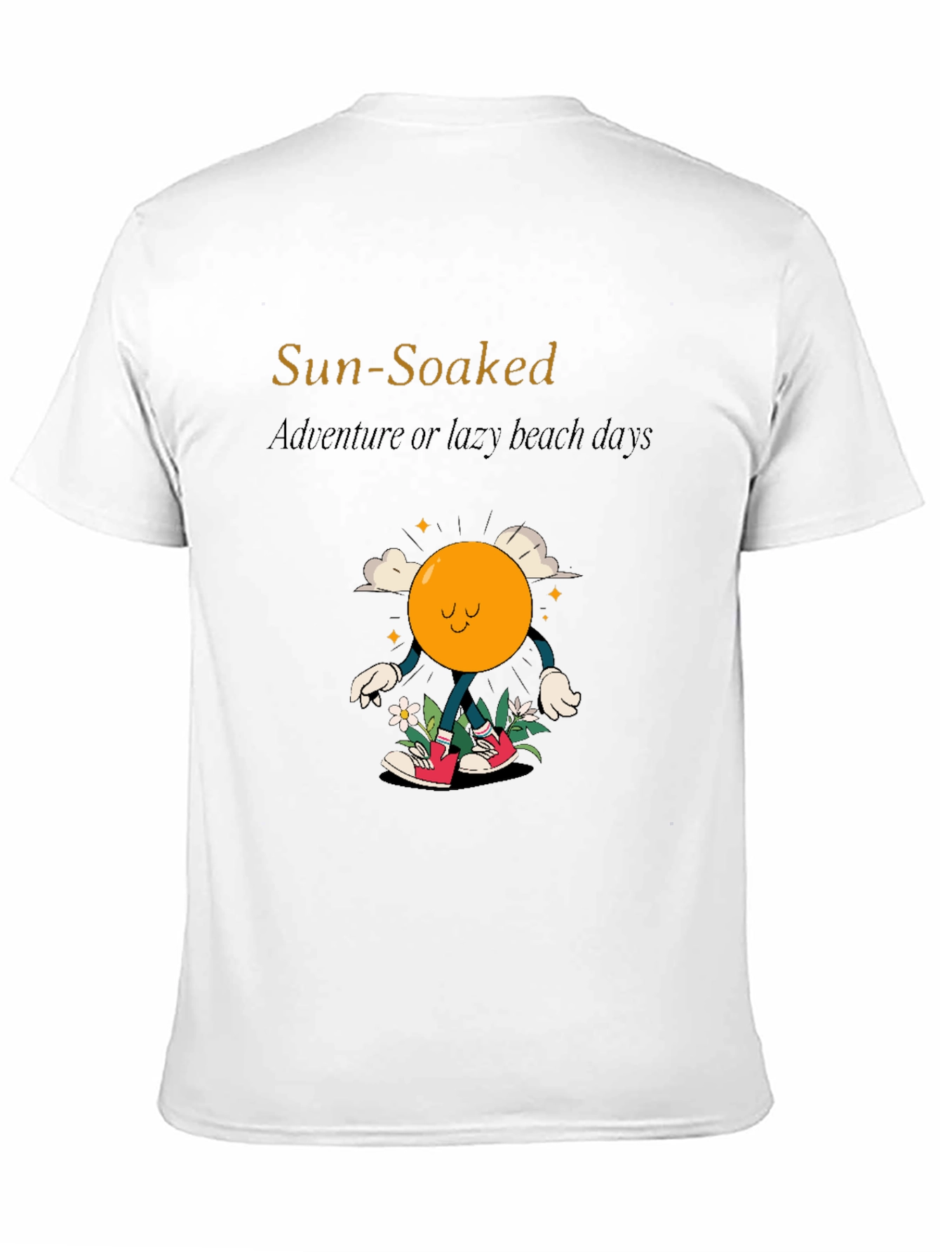 Black Sun-Soaked Adventure T-Shirt - Lazy Beach Days view 11
