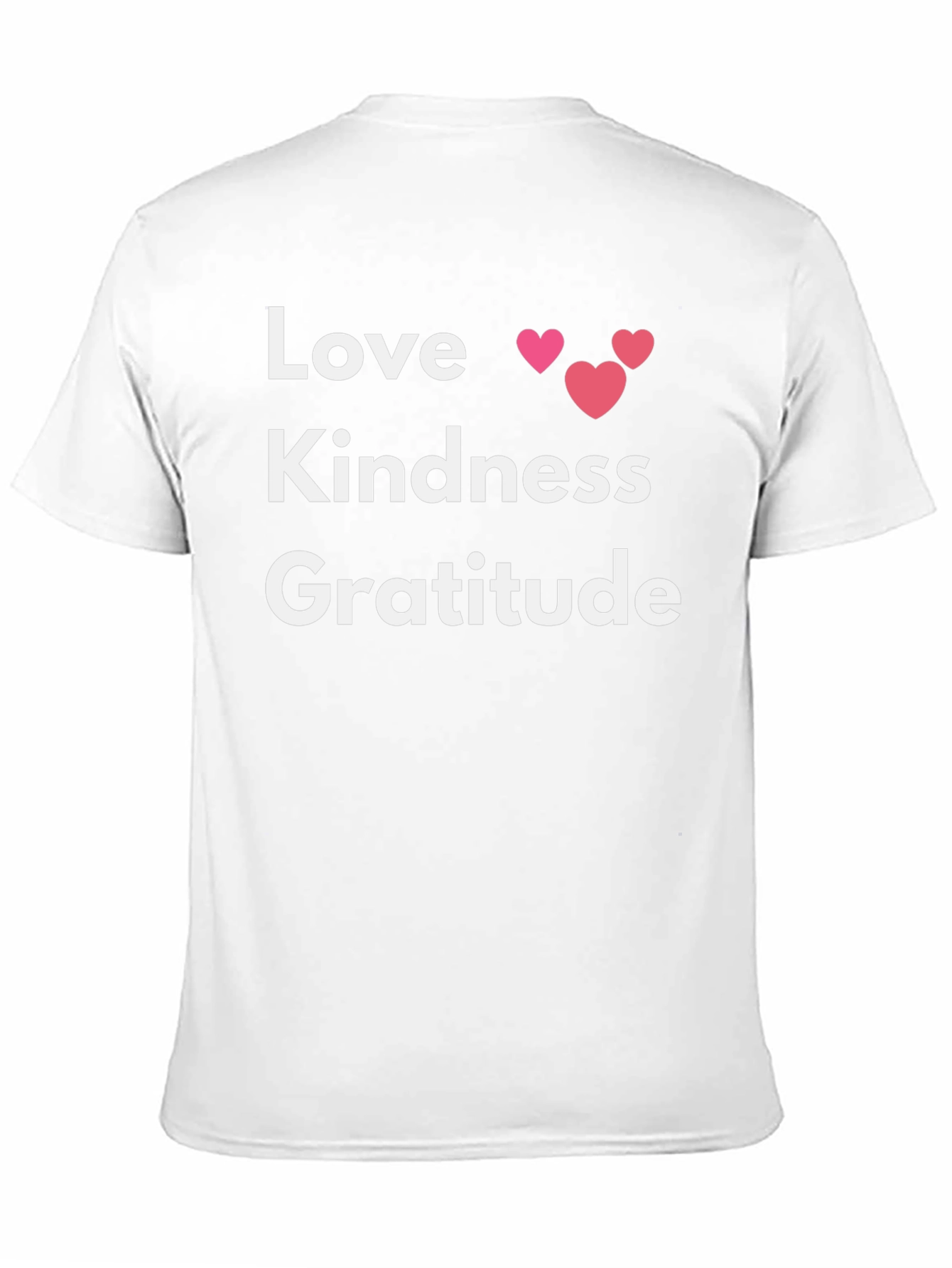 Black Love Kindness Gratitude Graphic Tee - Black view 11