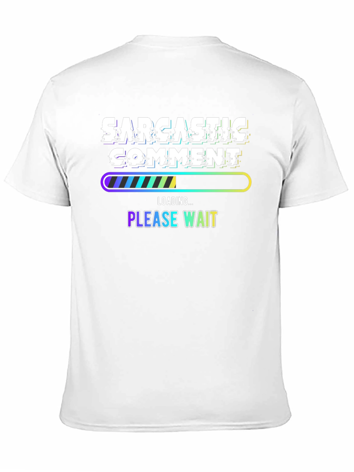 Black Sarcastic Comment Loading Funny T-Shirt view 11