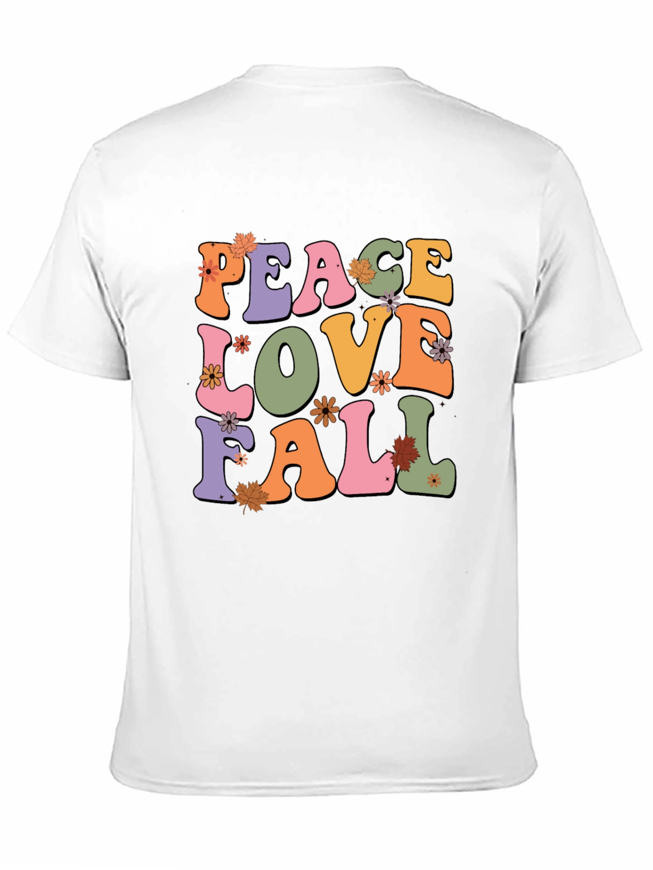 Black Peace Love Fall Graphic Tee view 11