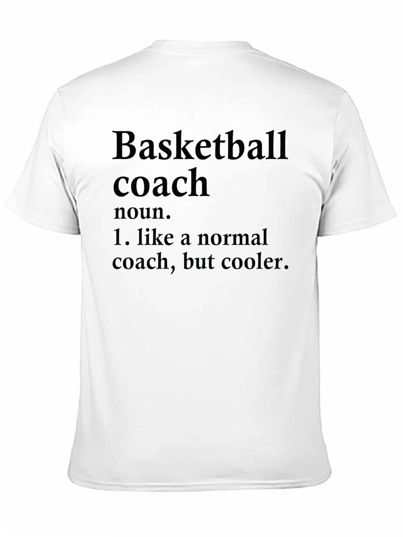 Black Basketball Coach Definition Black T-Shirt view 11