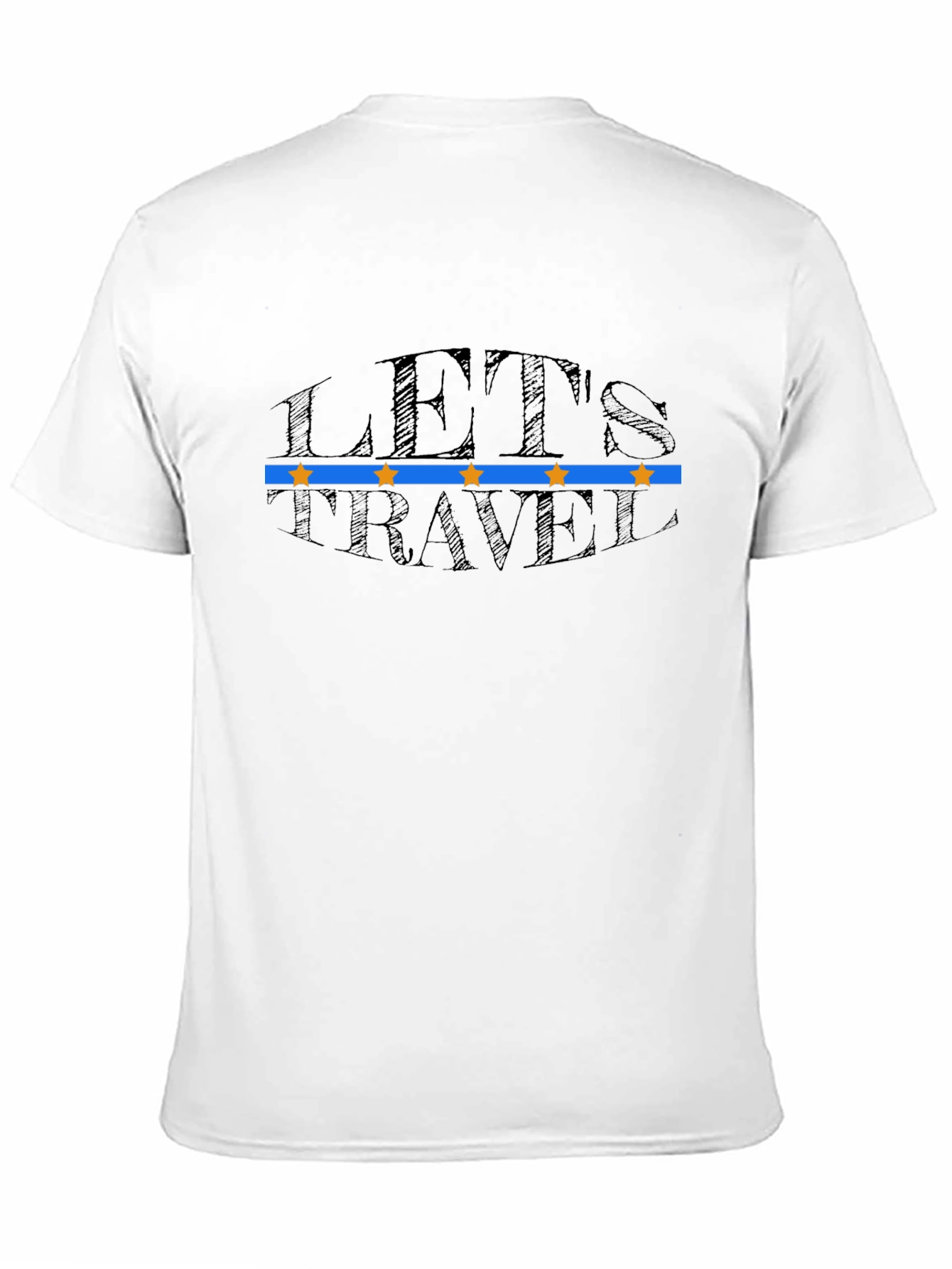 Black Let's Travel Graphic Tee - Black Short Sleeve view 11