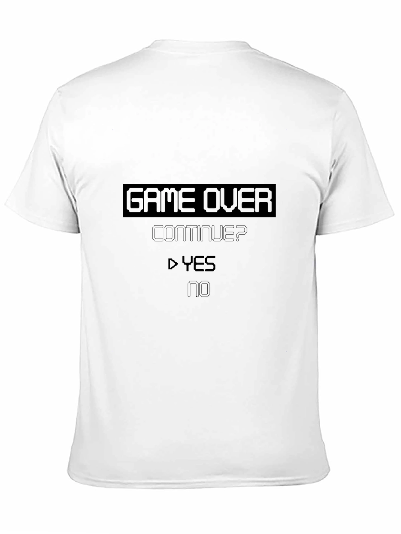 Black Game Over Tee - Retro Gamer Style Shirt view 11