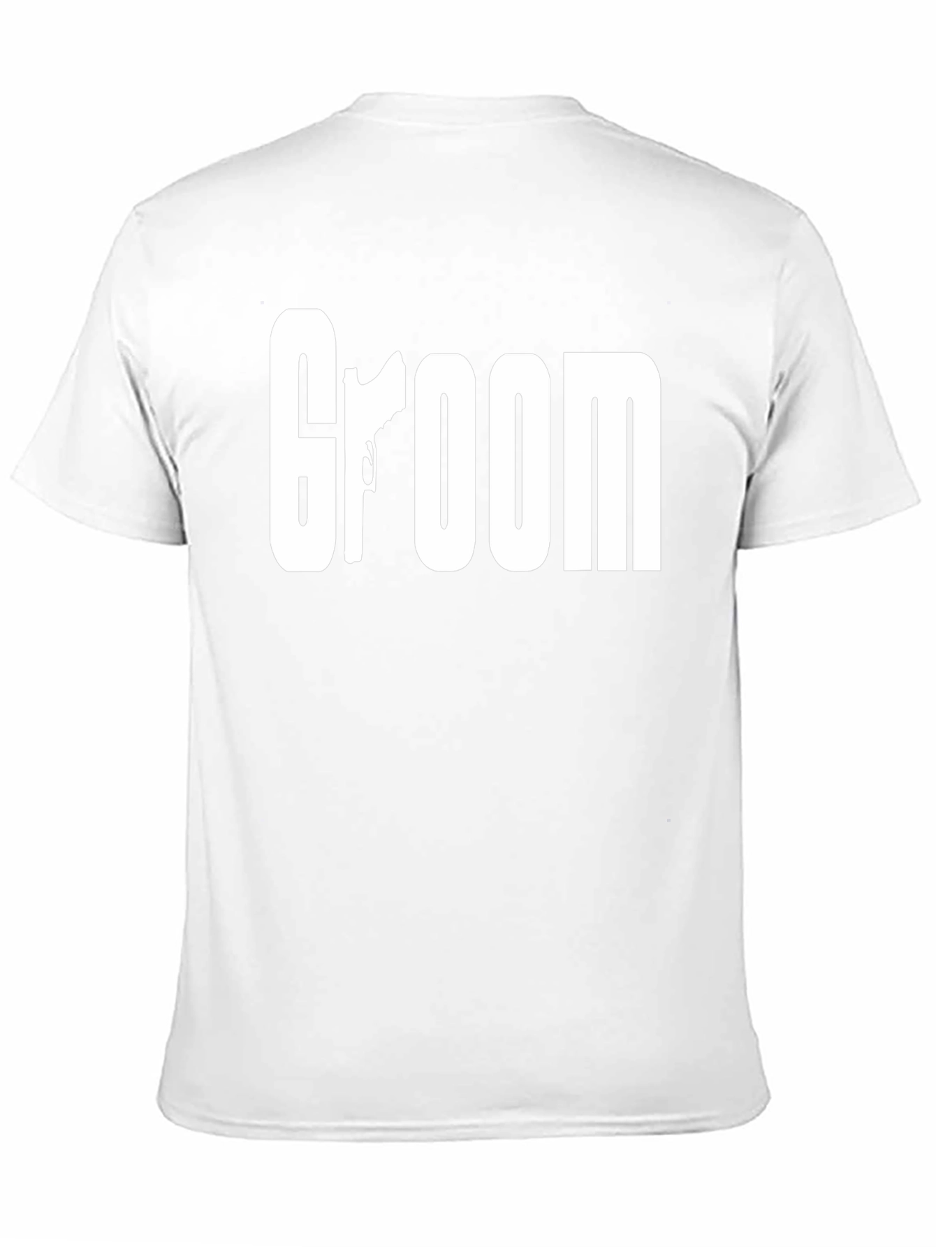Black Groom Graphic Tee - Gun Silhouette Design view 11