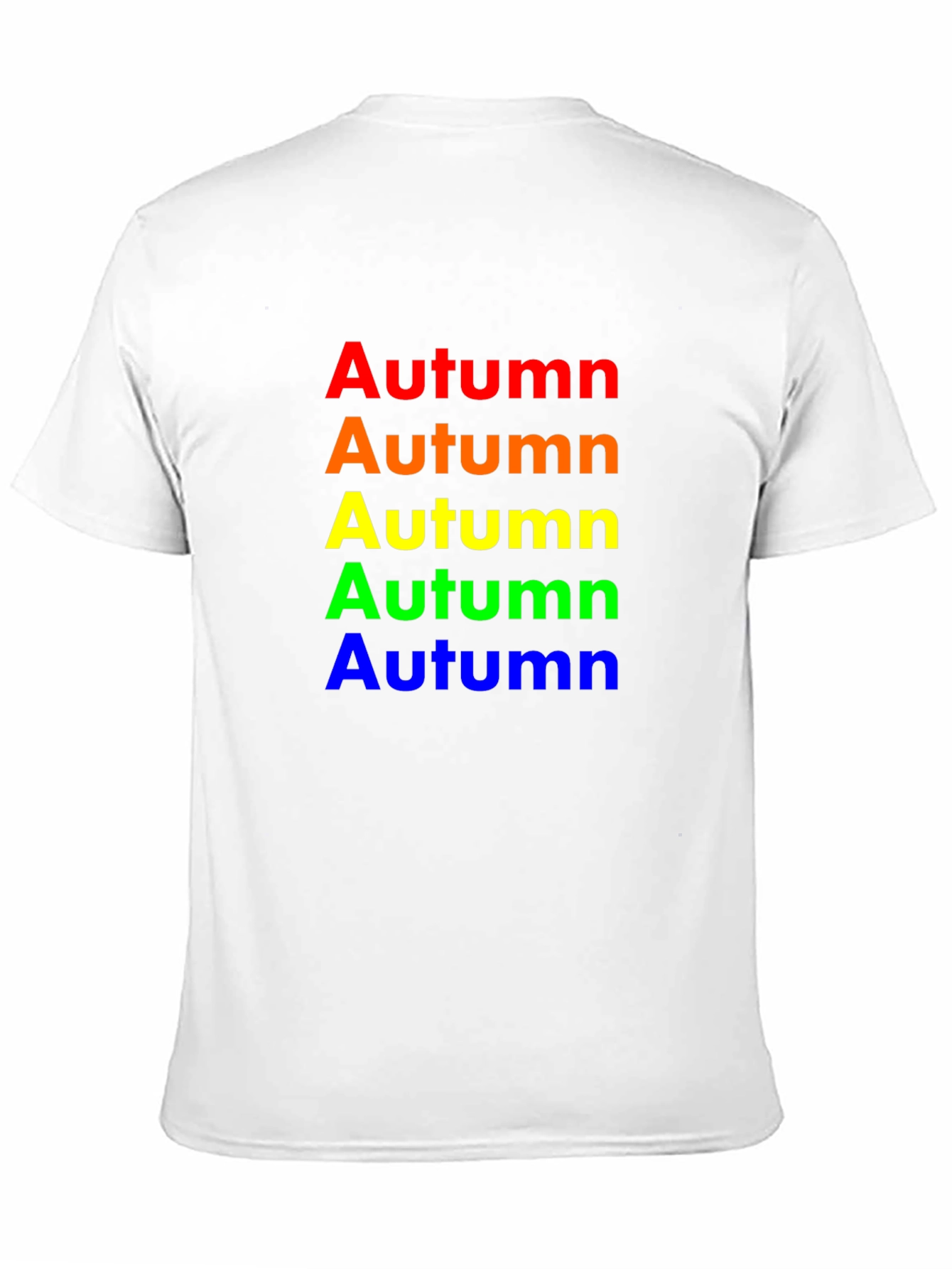 Black Rainbow Autumn T-Shirt - Soft Cotton Crew Neck Tee view 11