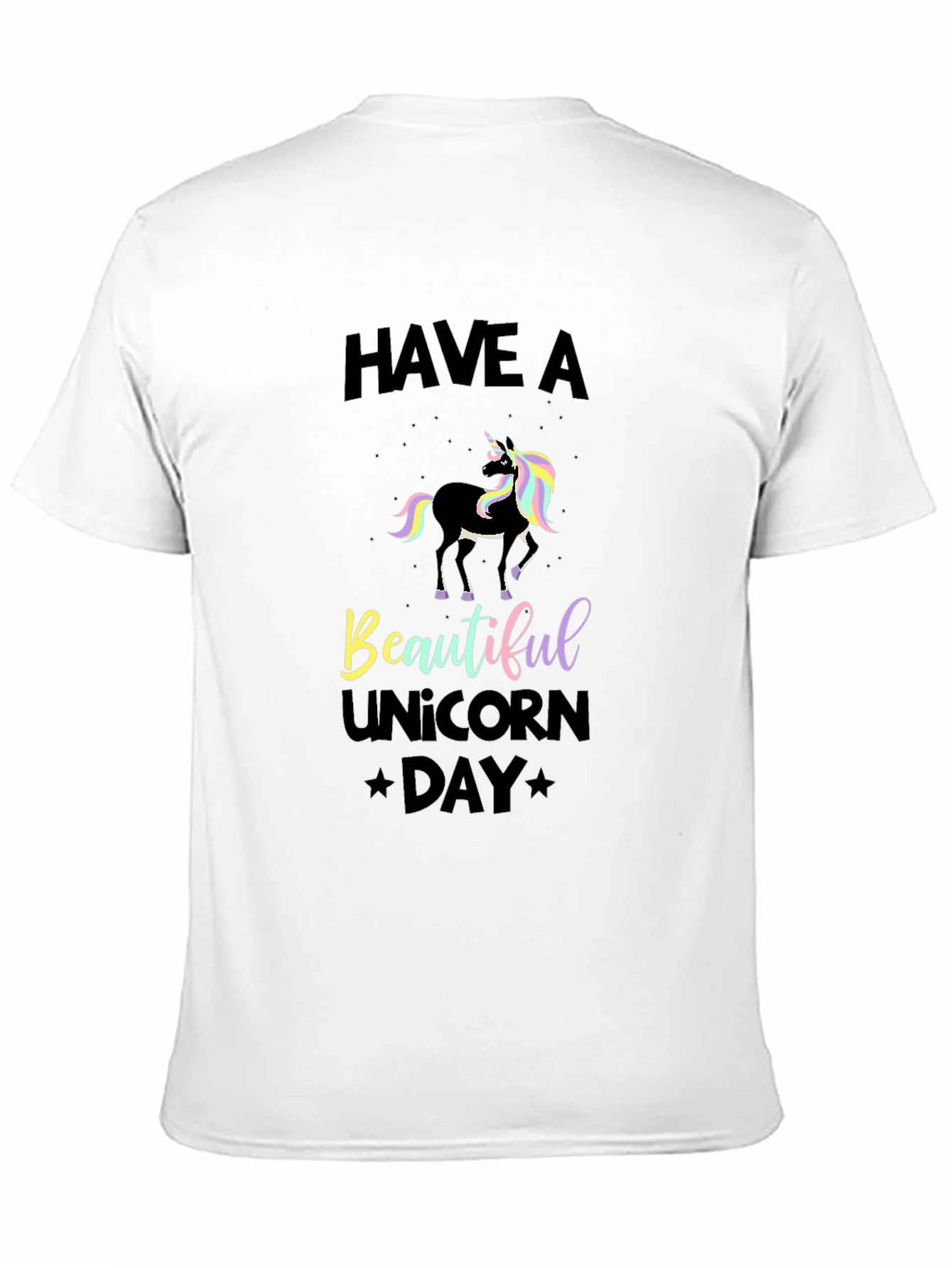 Black Unicorn Day Black T-Shirt view 11