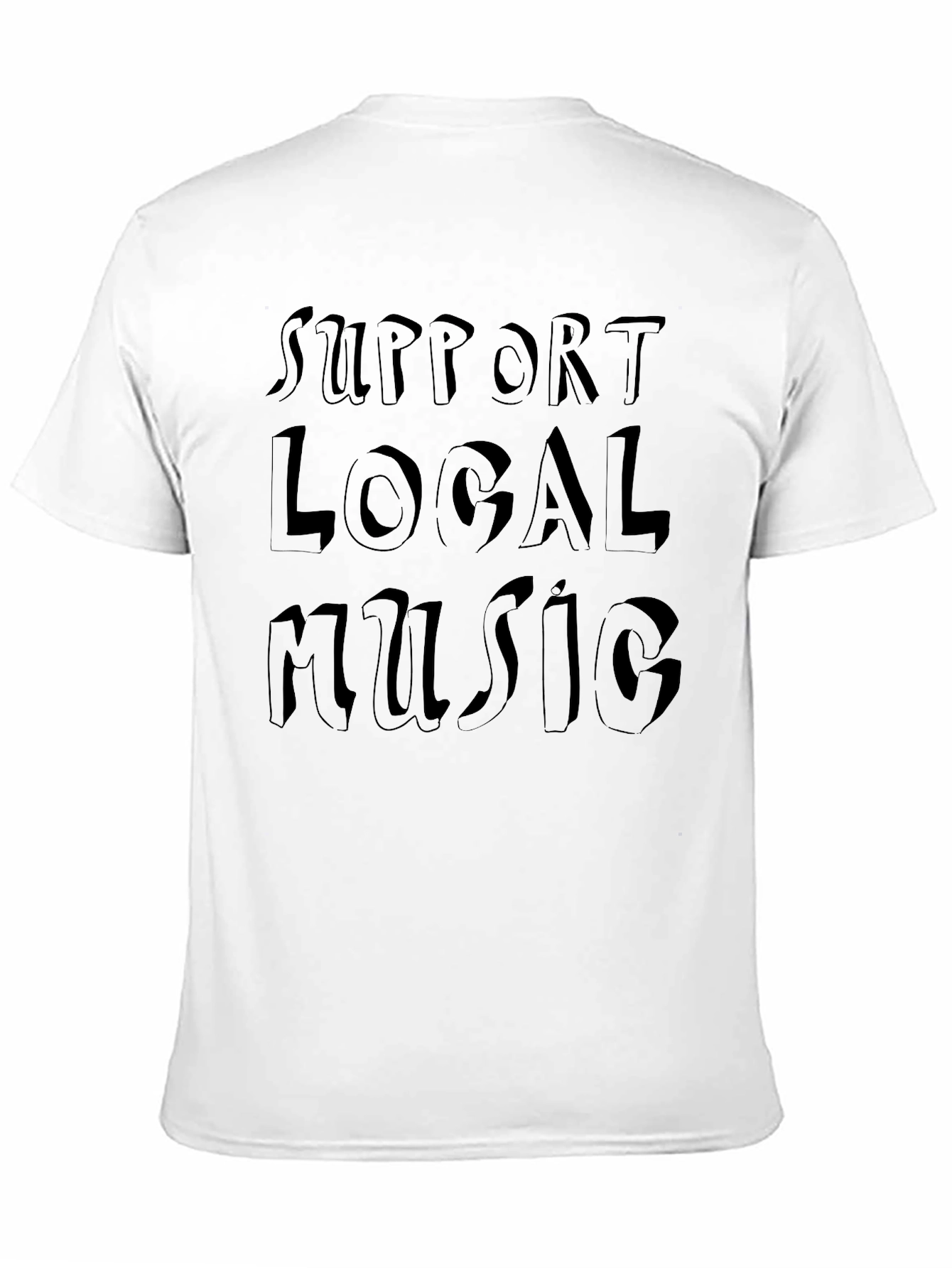 Black Support Local Music Black Graphic Tee view 11