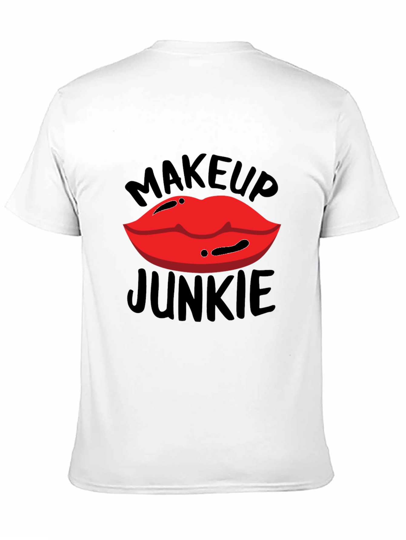 Black Makeup Junkie Graphic T-Shirt view 11