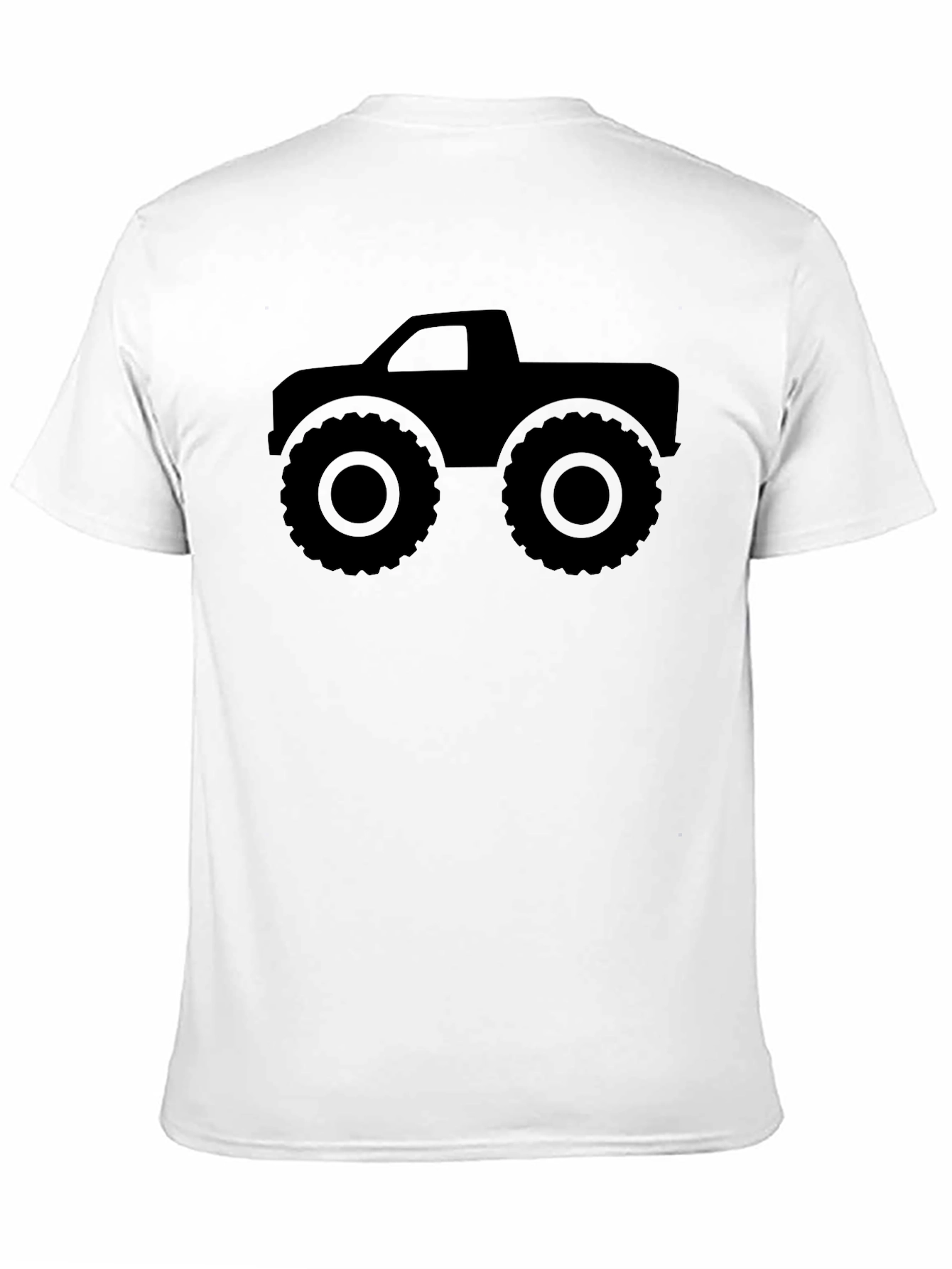 Black Monster Truck Graphic Black T-Shirt view 11