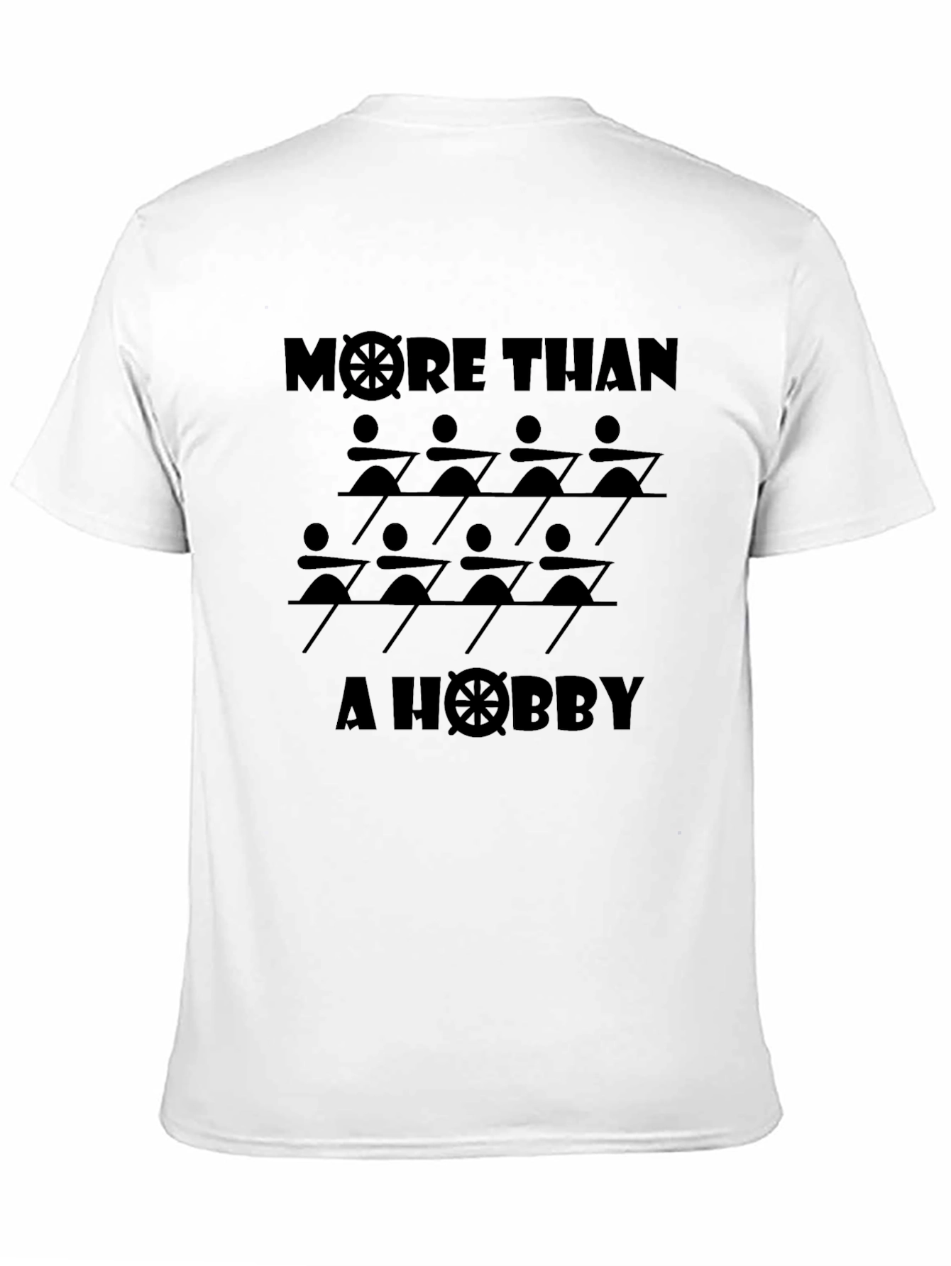Black Rowing T-Shirt - More Than A Hobby Crew Tee view 11