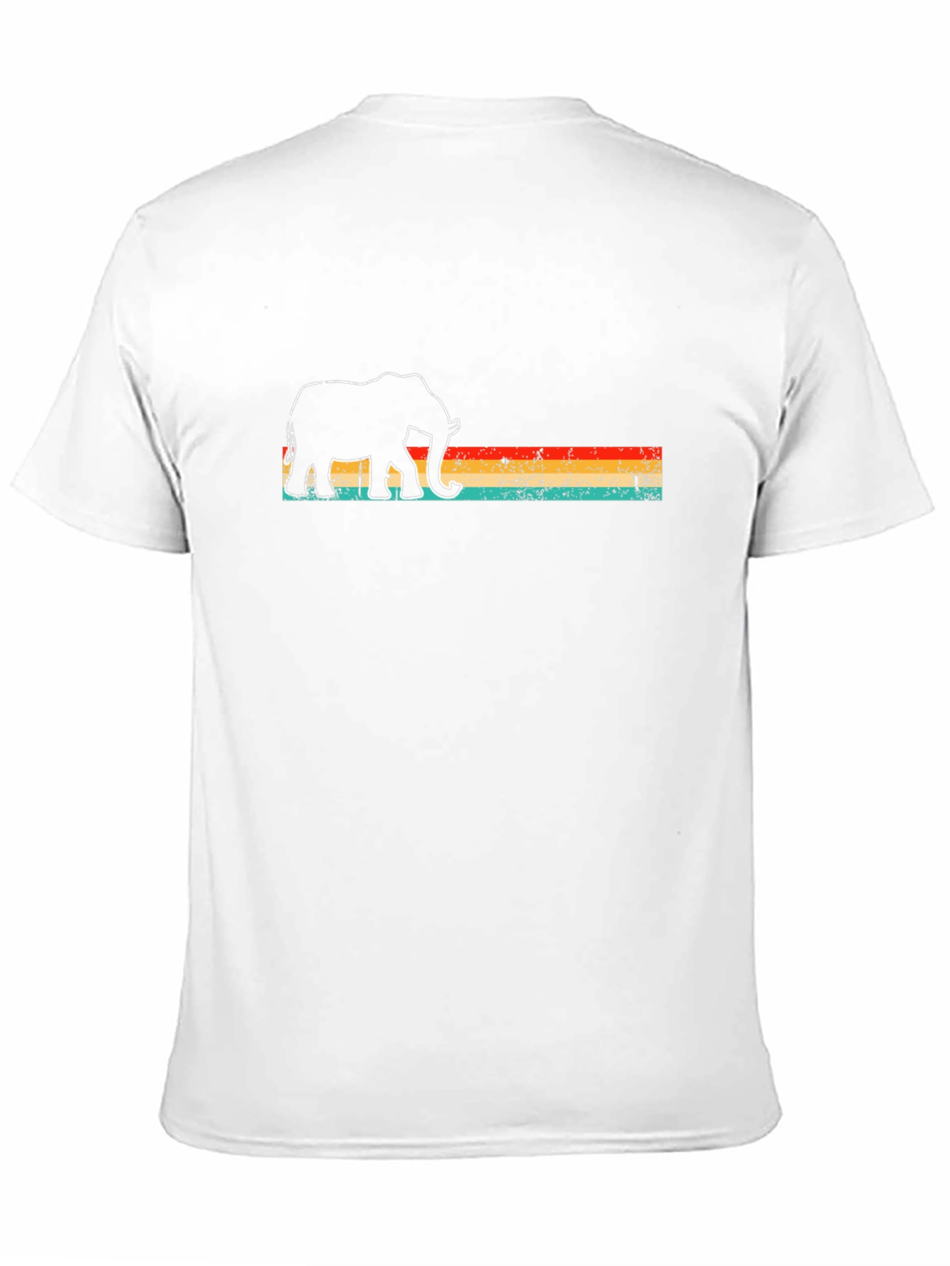 Black Retro Elephant T-Shirt - Black view 11